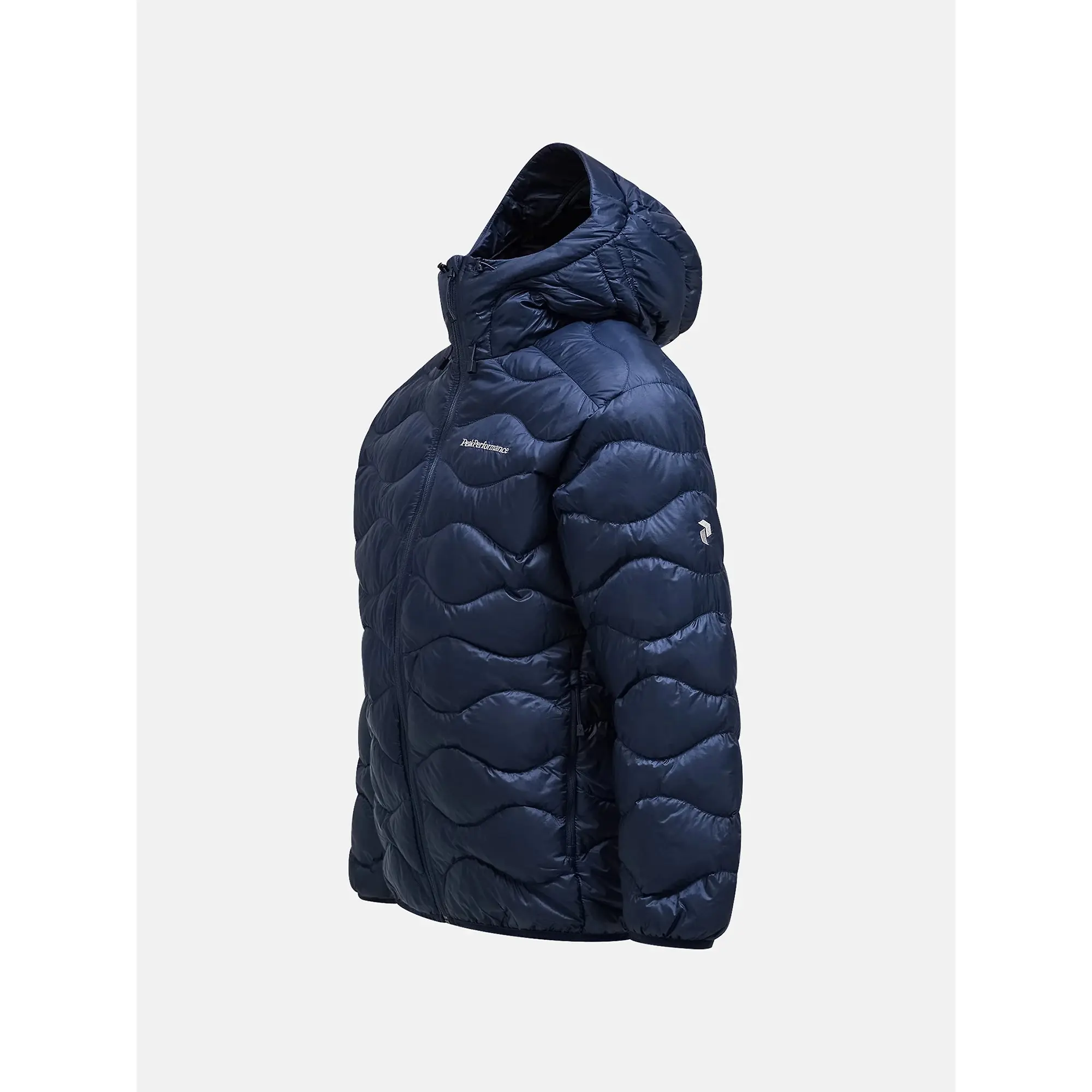 Product image 8 of 10 of Peak Performance Men's Helium Down Hooded Jacket - Blue Shadow