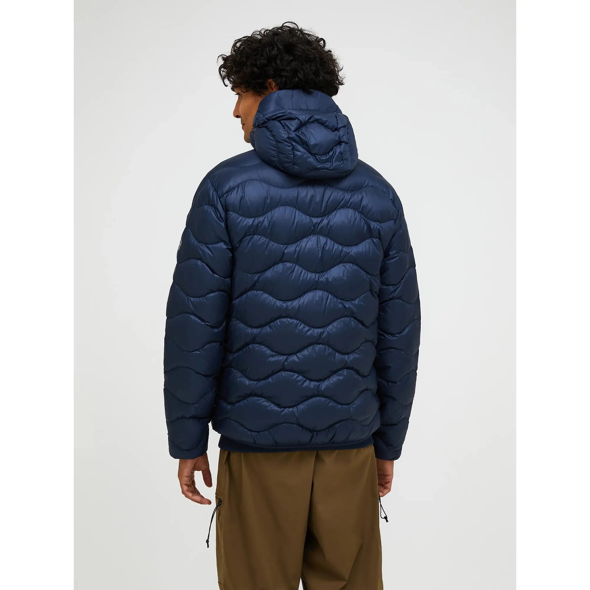 Product image 5 of 10 of Peak Performance Men's Helium Down Hooded Jacket - Blue Shadow