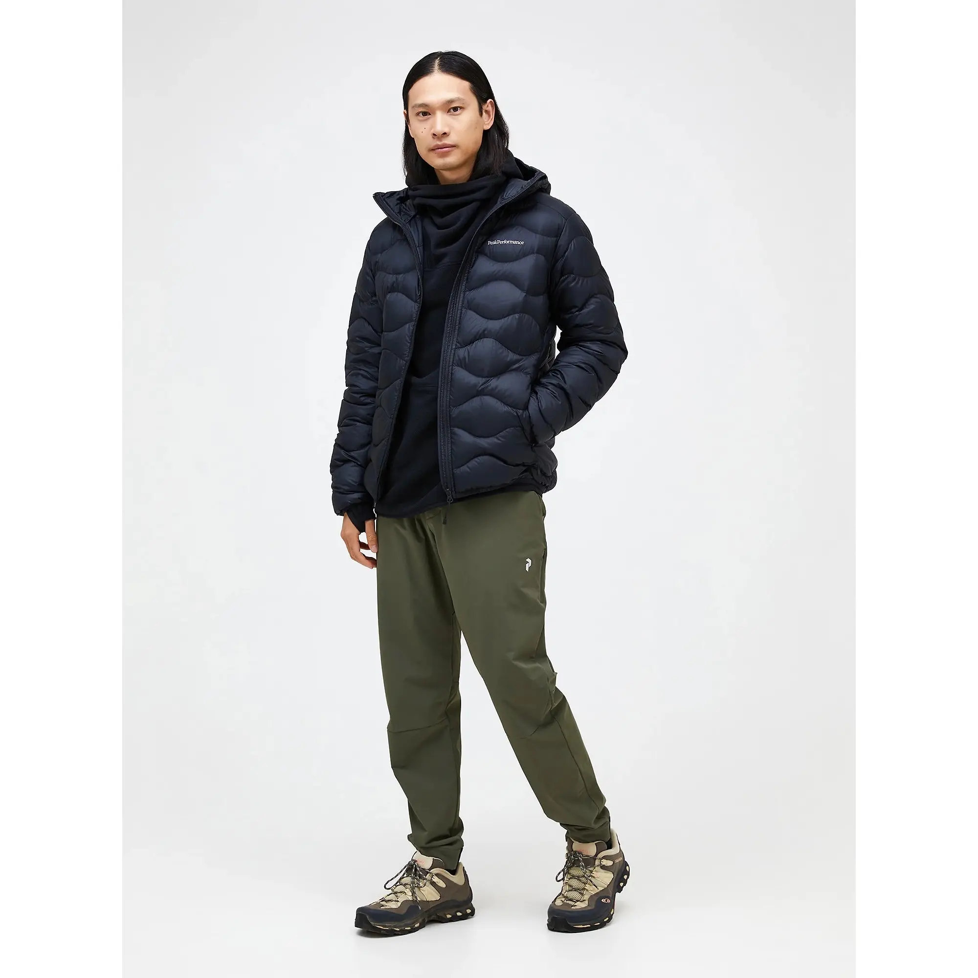 Product image 3 of 9 of Peak Performance Men's Helium Down Hooded Jacket - Black