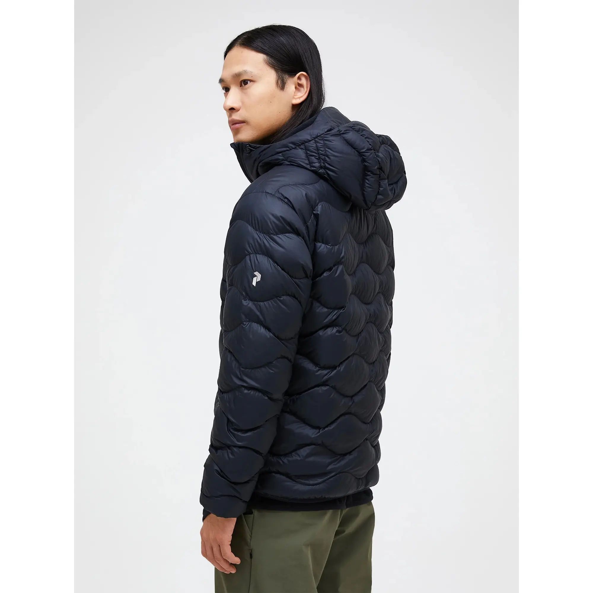 Product image 5 of 9 of Peak Performance Men's Helium Down Hooded Jacket - Black