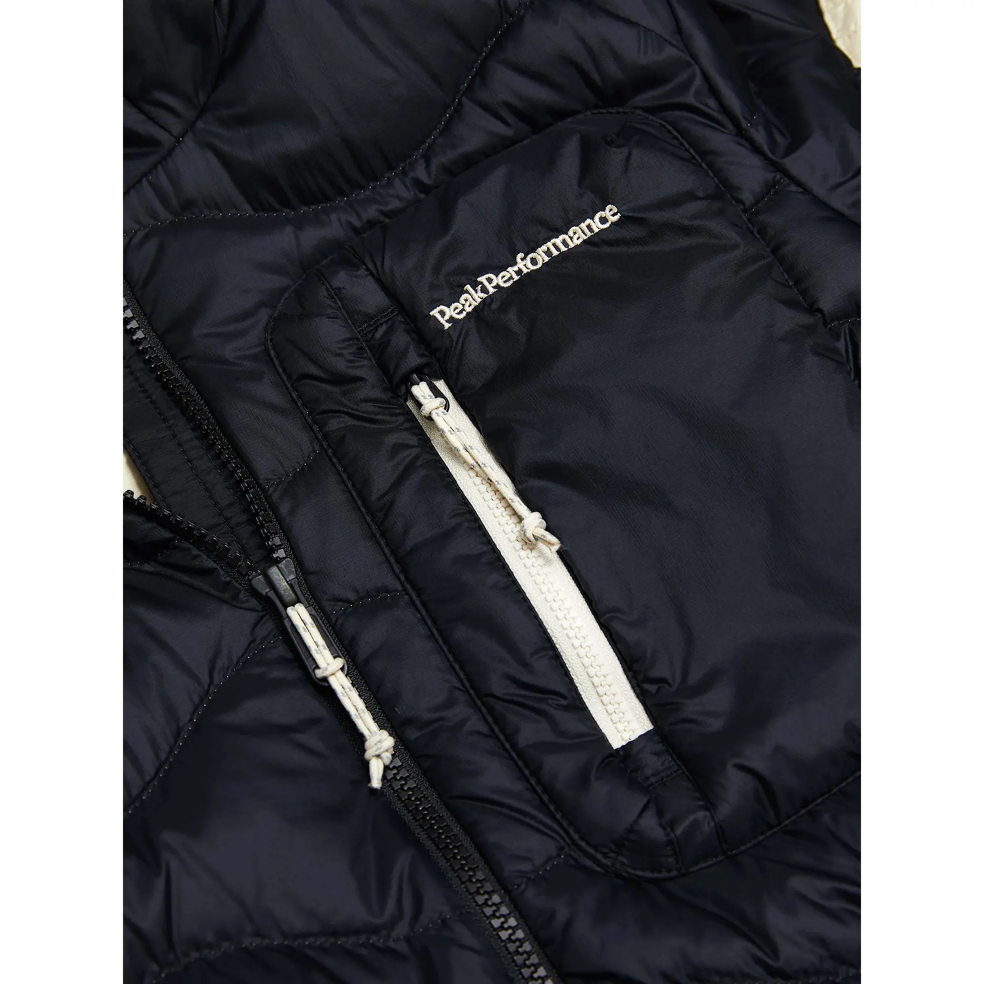 Product image 10 of 10 of Peak Performance Women's Helium Utility Down Hooded Jacket - Black/Sand Fog
