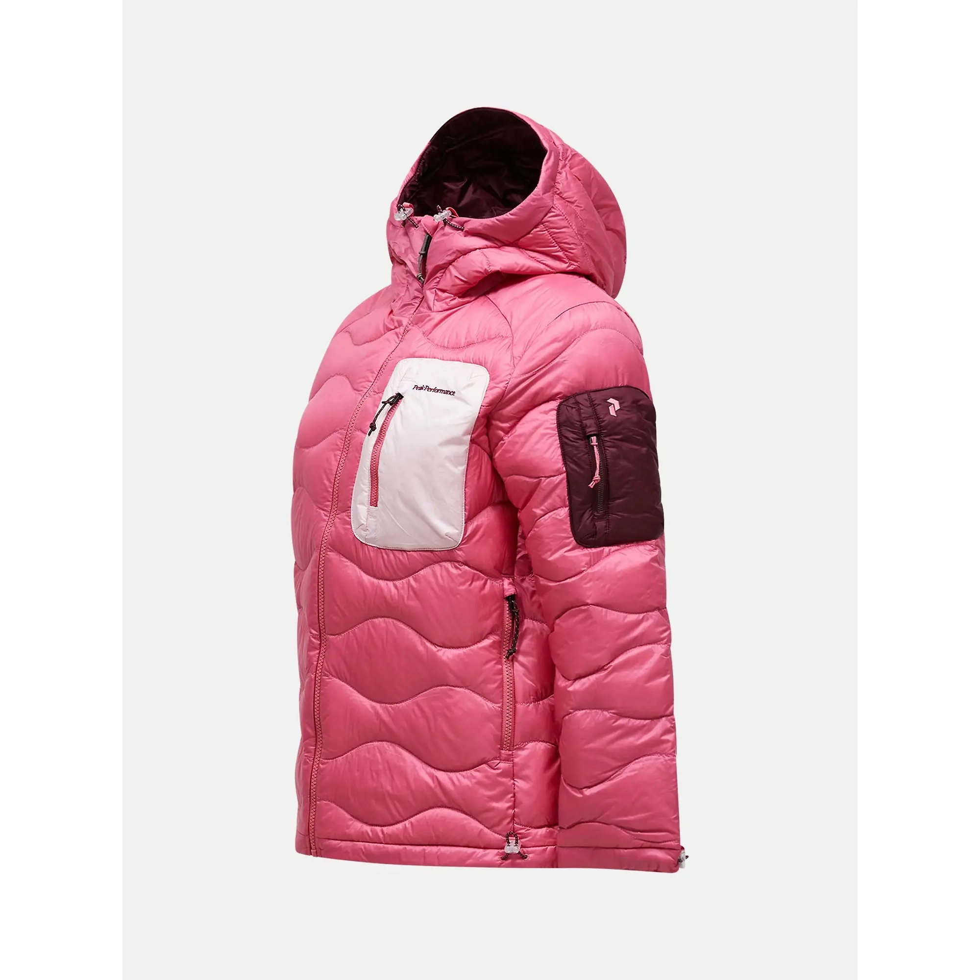 Product image 8 of 10 of Peak Performance Women's Helium Utility Down Hooded Jacket - Mountain Blush/Frosted Blossom