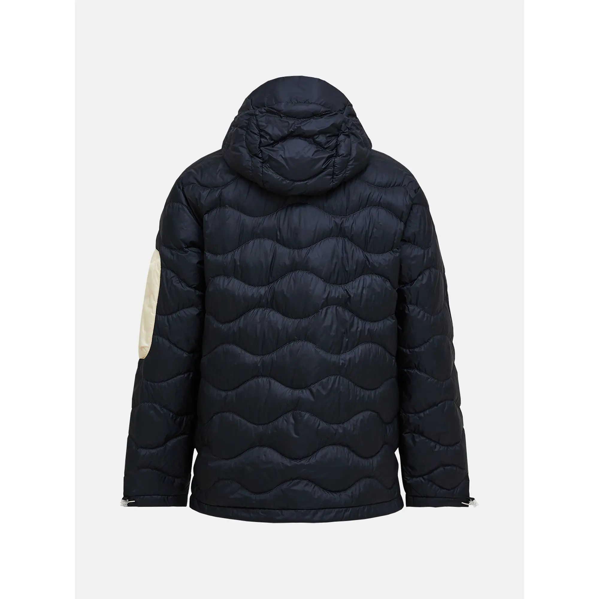 Product image 2 of 4 of Peak Performance Men's Helium Utility Down Hooded Jacket - Black/Sand Fog