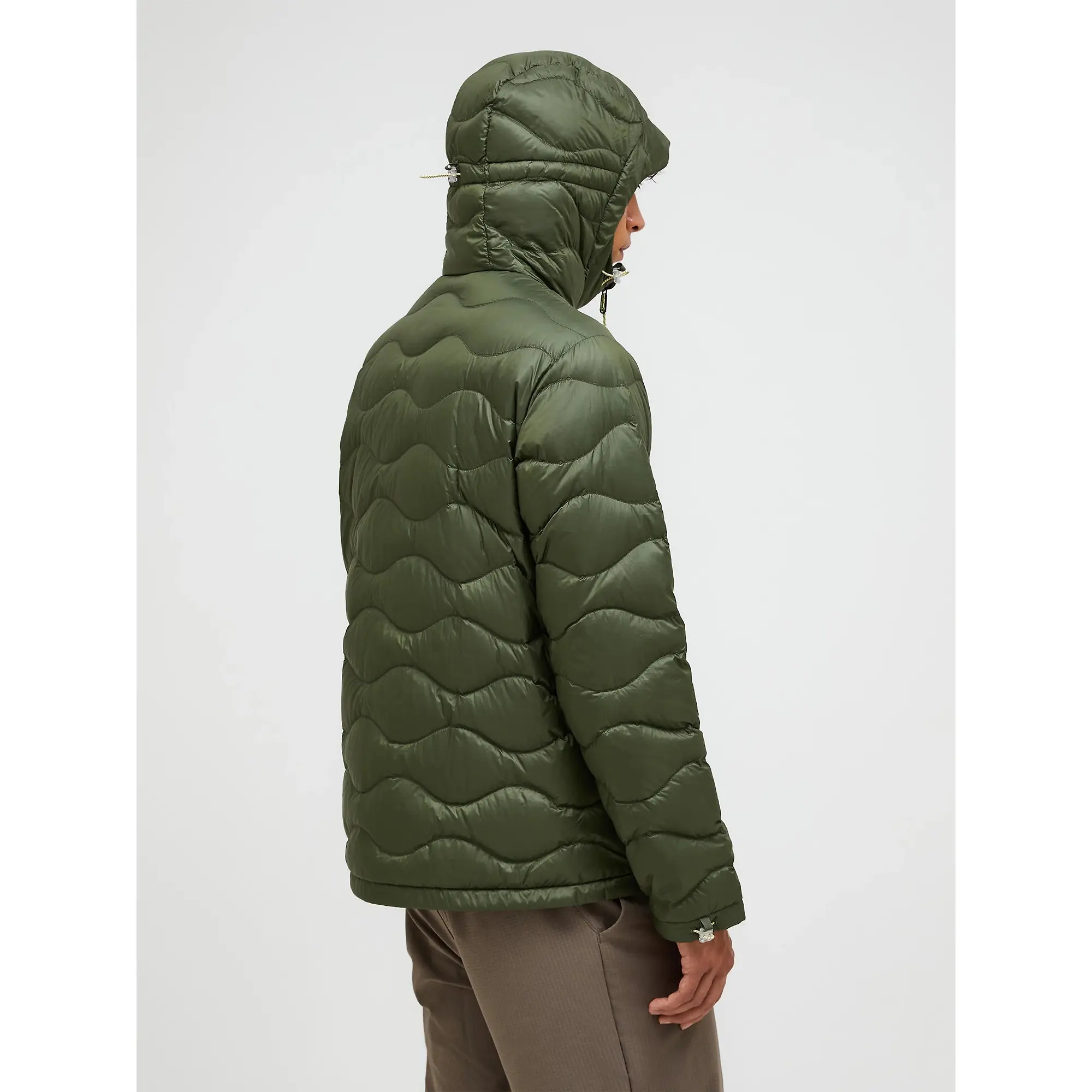 Product image 5 of 9 of Peak Performance Men's Helium Utility Down Hooded Jacket - Pine Needle/Mosswood
