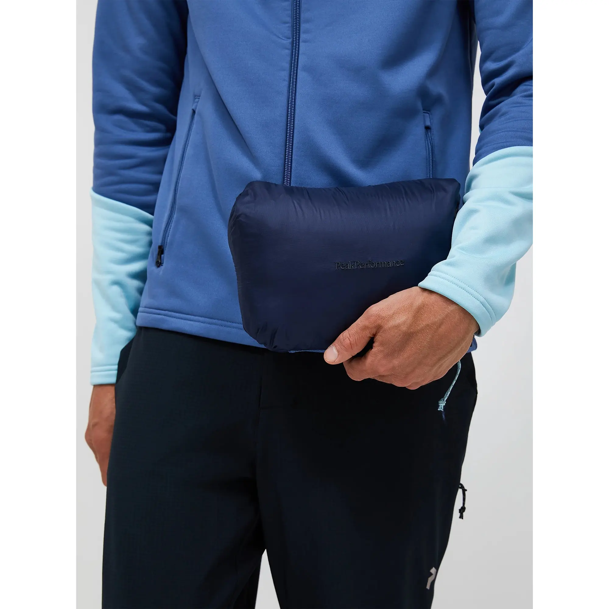 Product image 5 of 10 of Peak Performance Men's Helium Utility Down Hooded Jacket - Summit Sky/Snowmelt