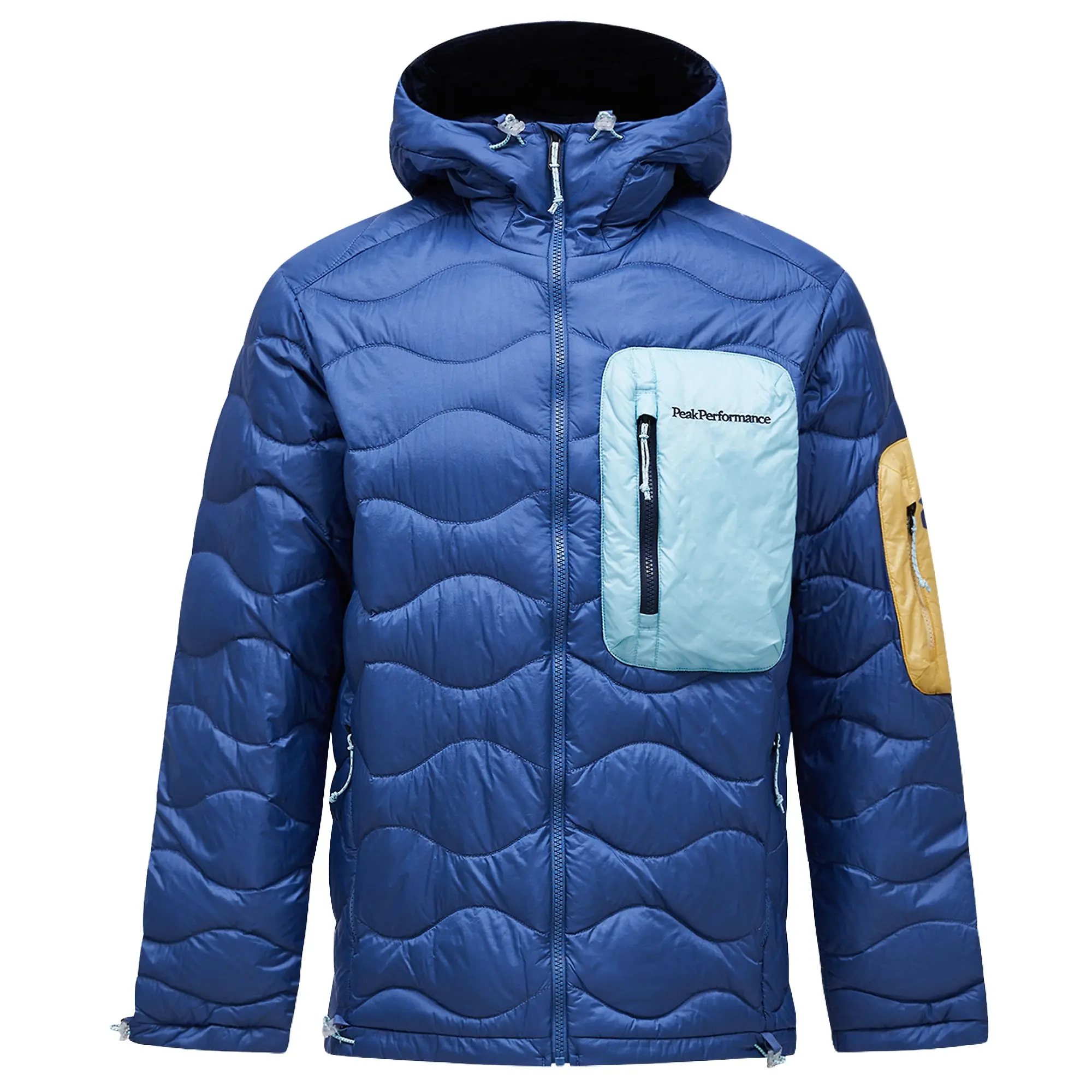 Product image 1 of 10 of Peak Performance Men's Helium Utility Down Hooded Jacket - Summit Sky/Snowmelt