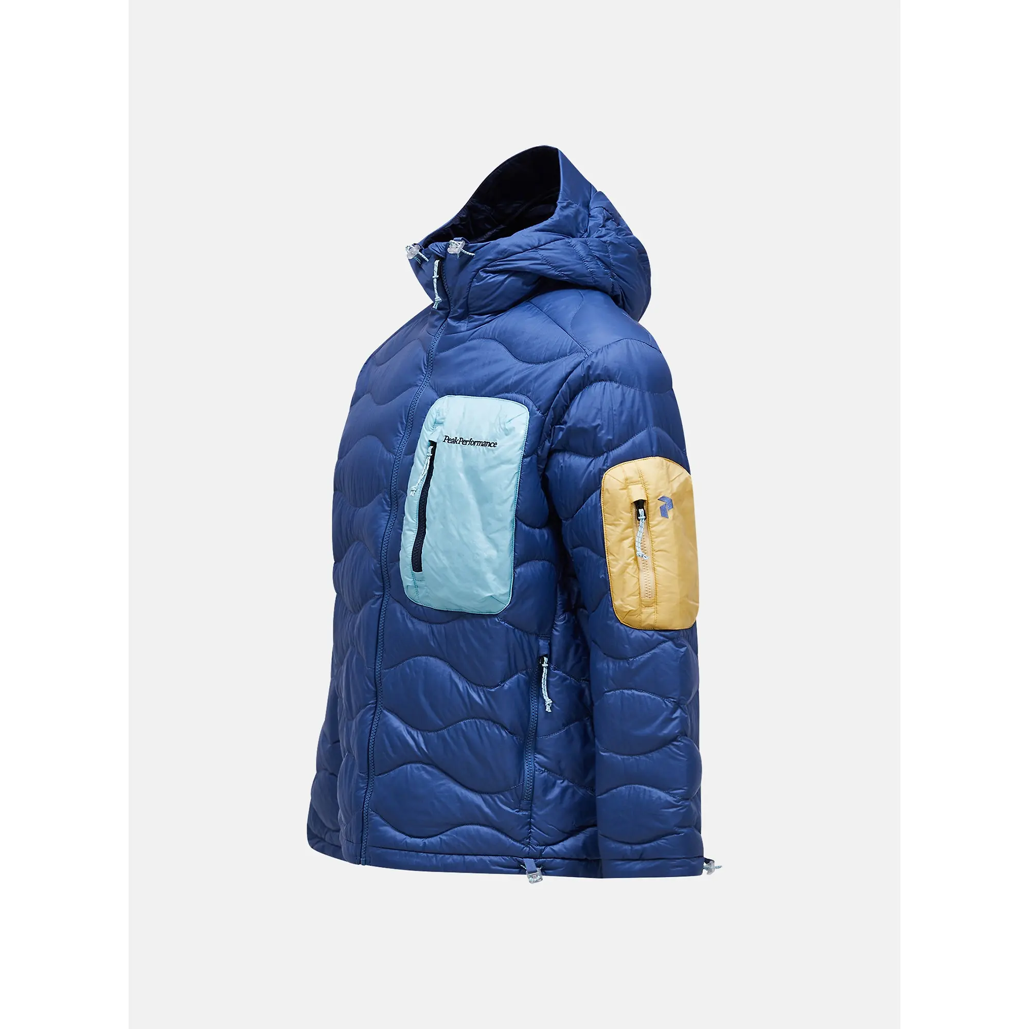 Product image 7 of 10 of Peak Performance Men's Helium Utility Down Hooded Jacket - Summit Sky/Snowmelt