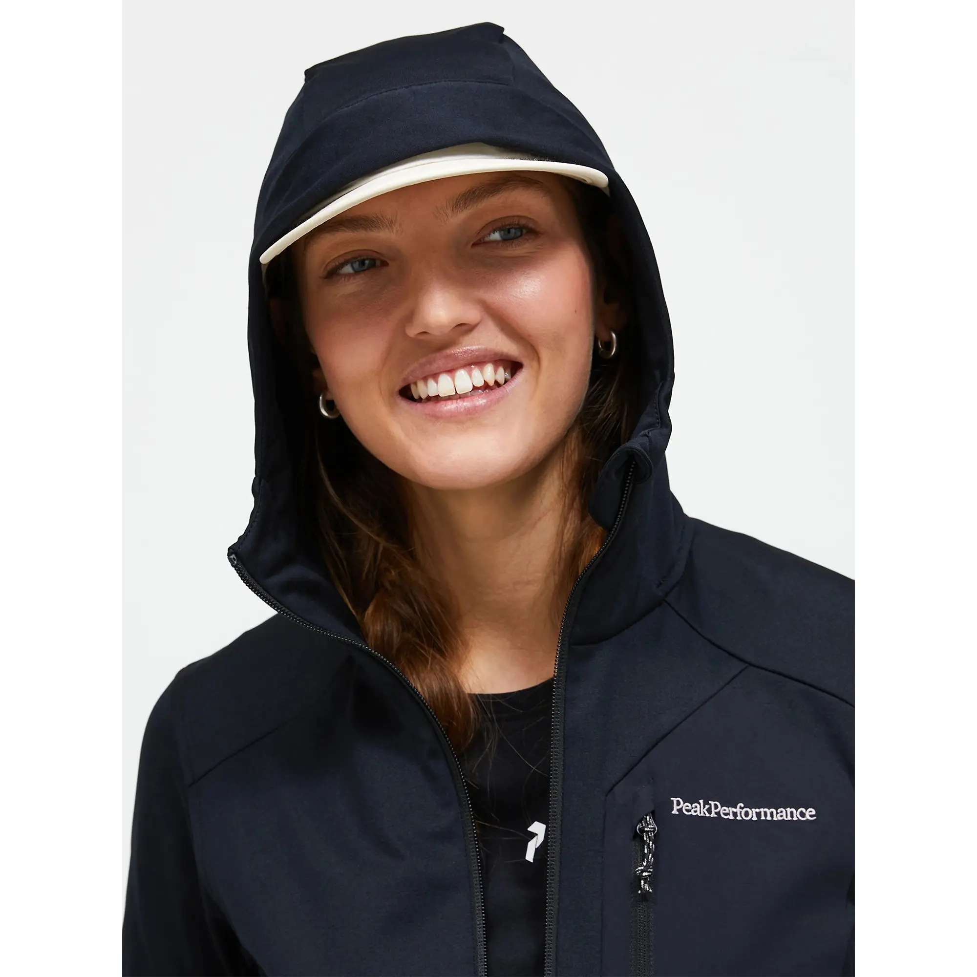Product image 3 of 7 of Peak Performance Women's Utility Light Zip Hoodie - Black/Black