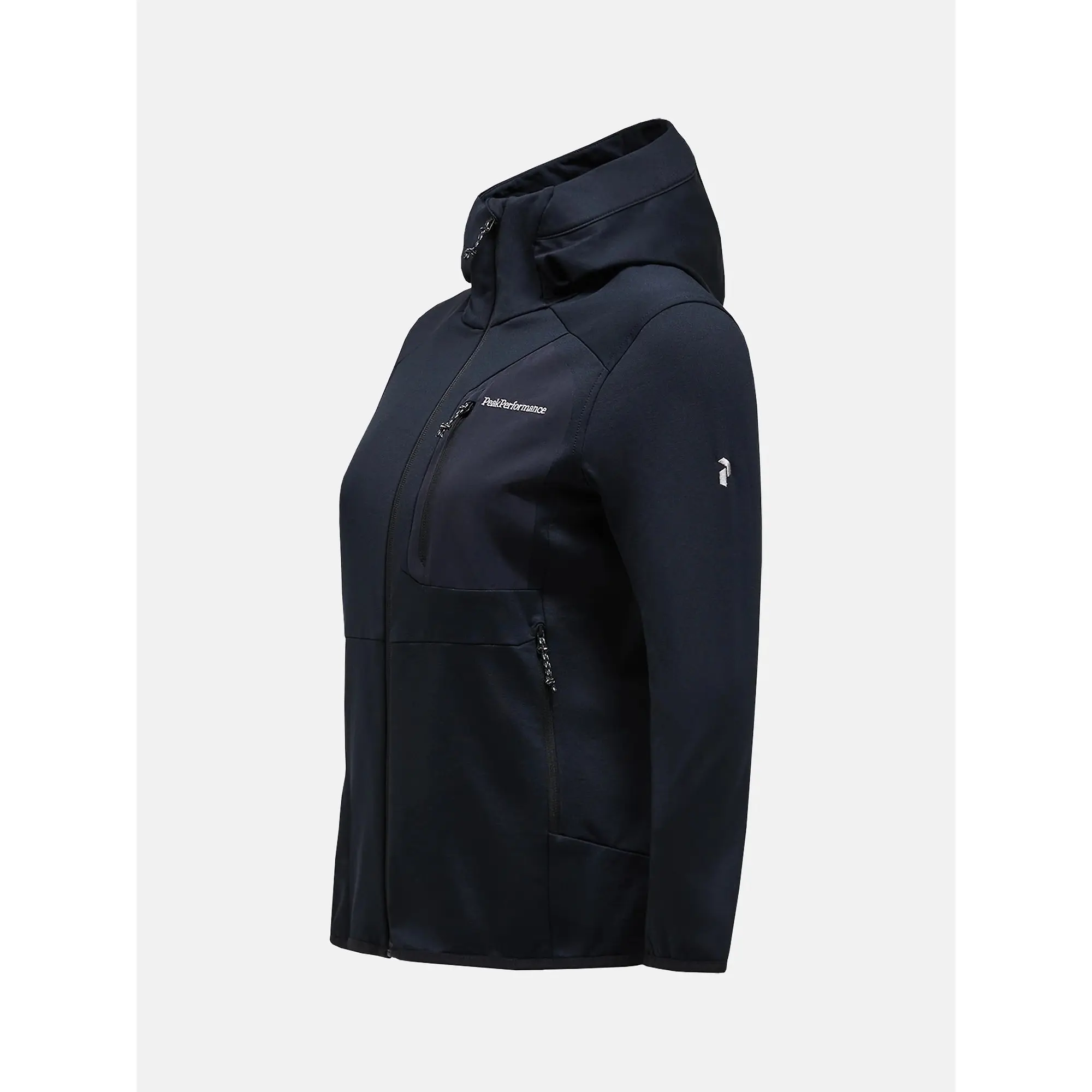 Product image 5 of 7 of Peak Performance Women's Utility Light Zip Hoodie - Black/Black