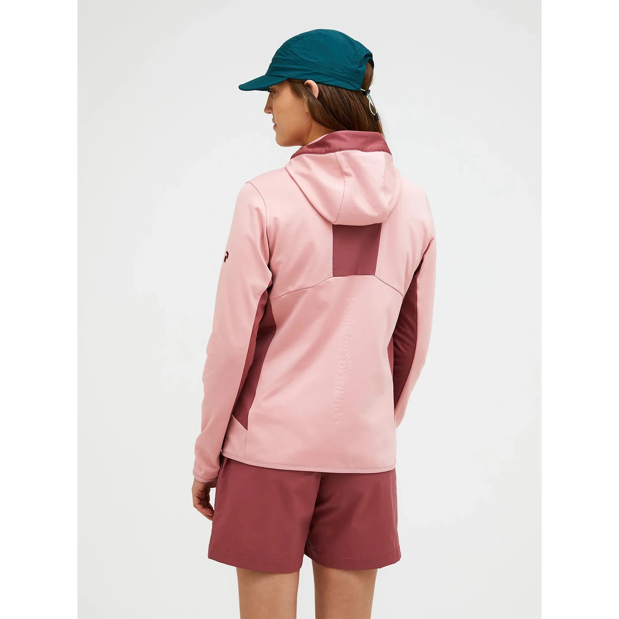 Product image 4 of 7 of Peak Performance Women's Utility Light Zip Hoodie - Warm Blush/ Wild Rouge