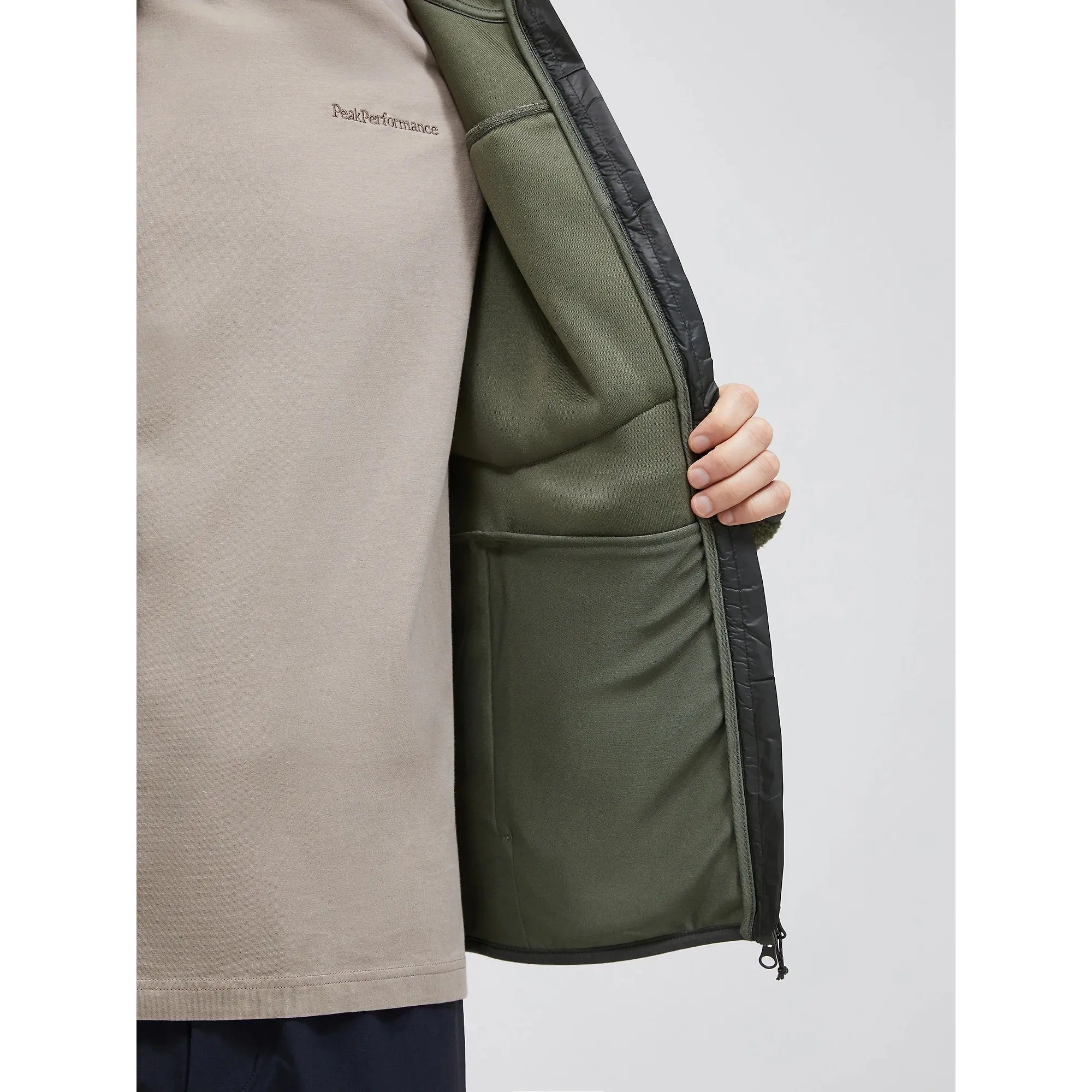 Product image 5 of 9 of Peak Performance Men's Pile Zip Jacket - Pine Needle