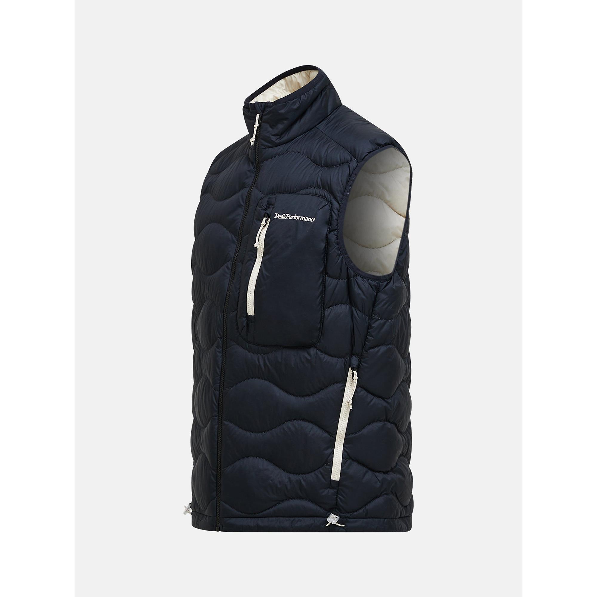 Peak Performance Men's Helium Utility Down Vest - Black/Sand Fog