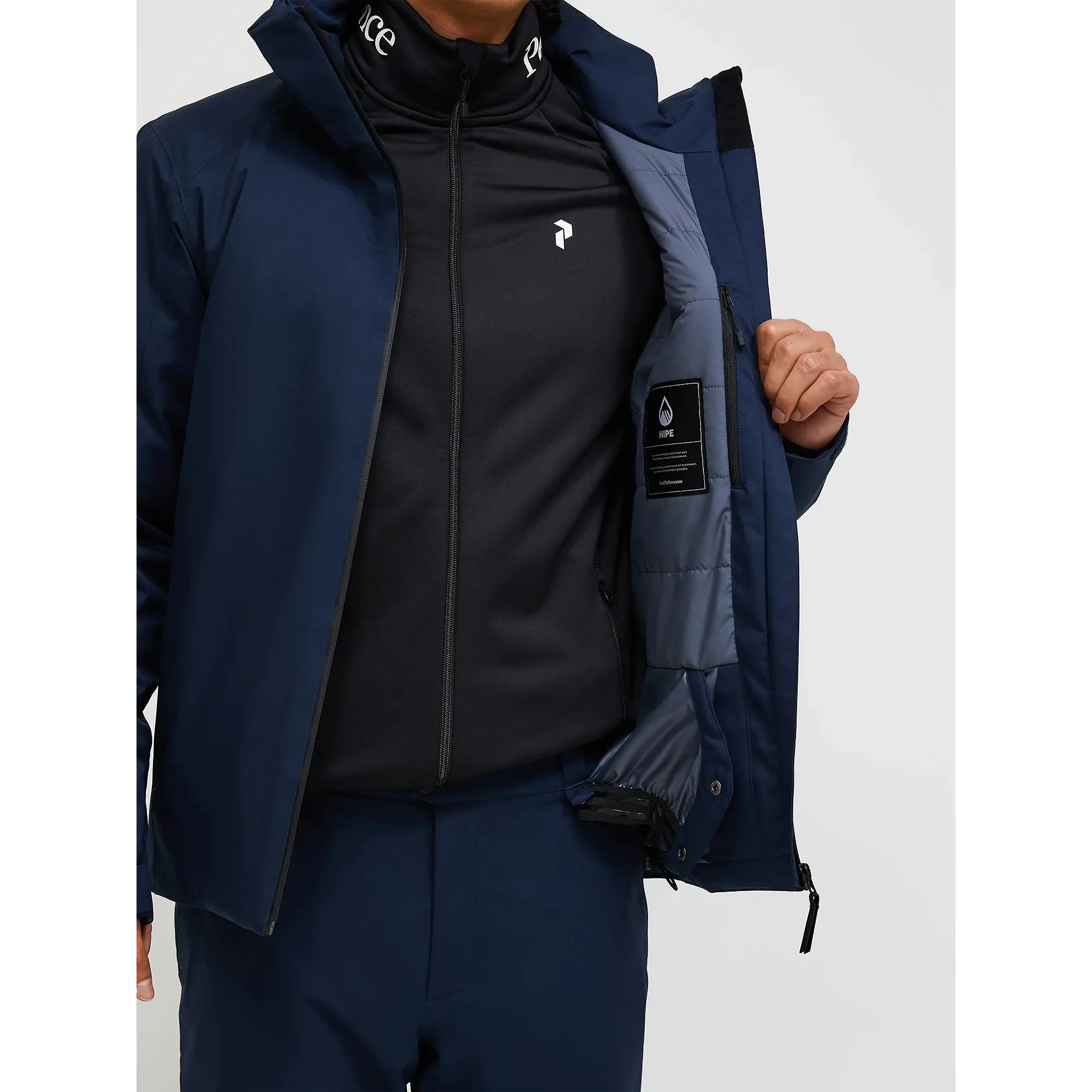 Product image 9 of 12 of Peak Performance Men's Maroon HIPE 2L Insulated Shell Jacket - Blue Shadow