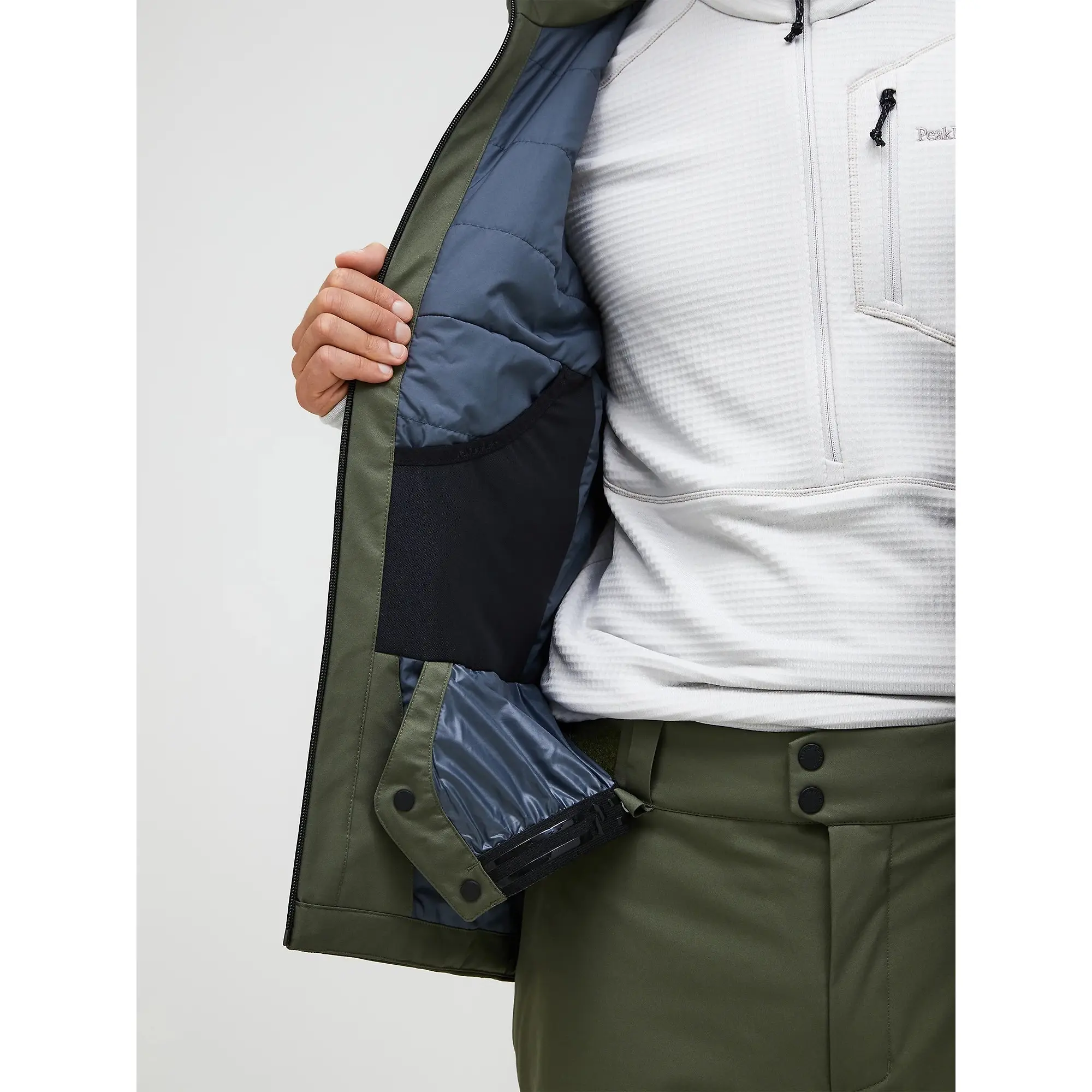 Product image 7 of 12 of Peak Performance Men's Maroon HIPE® 2L Insulated Shell Jacket - Pine Needle