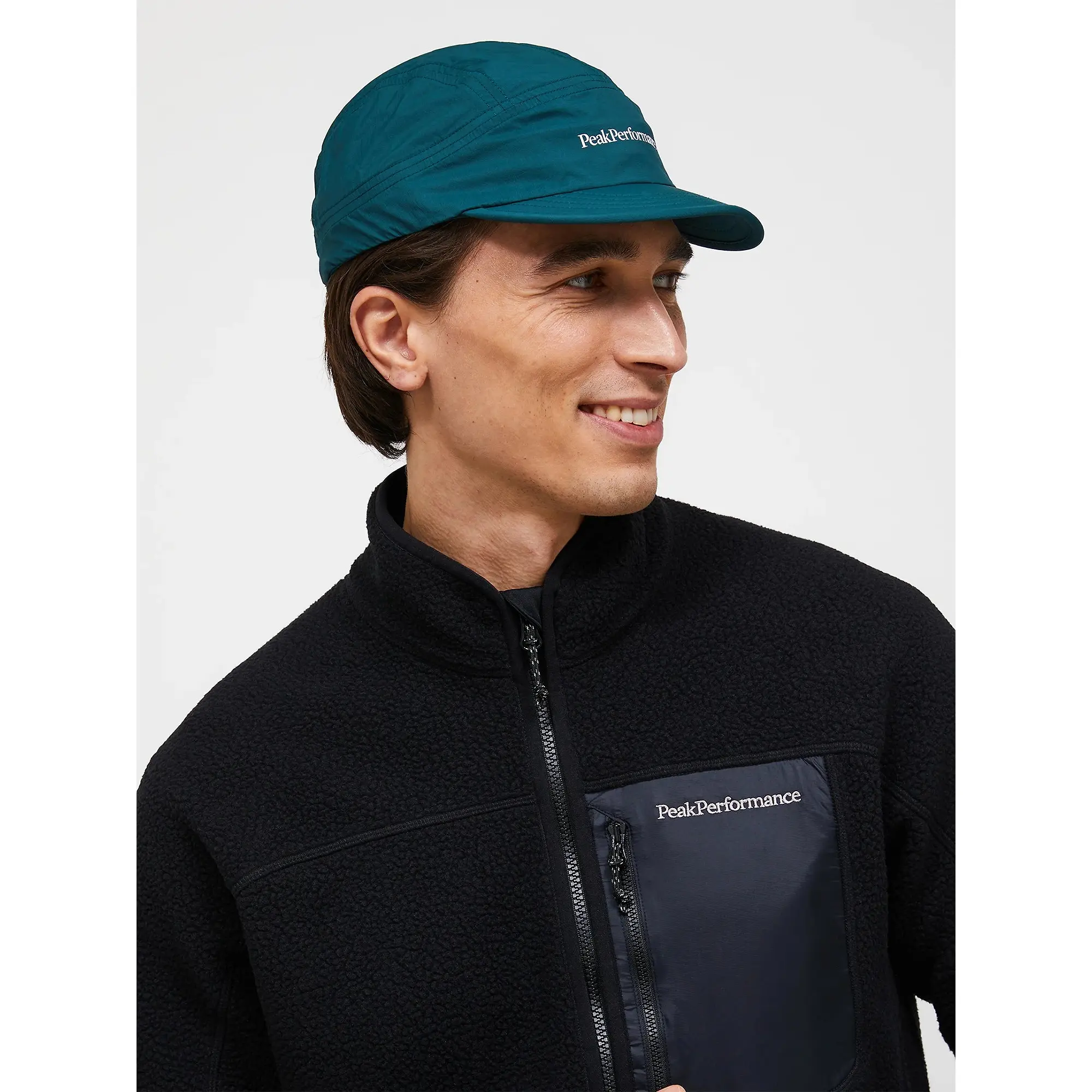 Product image 3 of 7 of Peak Performance Men's NatureRush Pile Zip Jacket - Black/Black