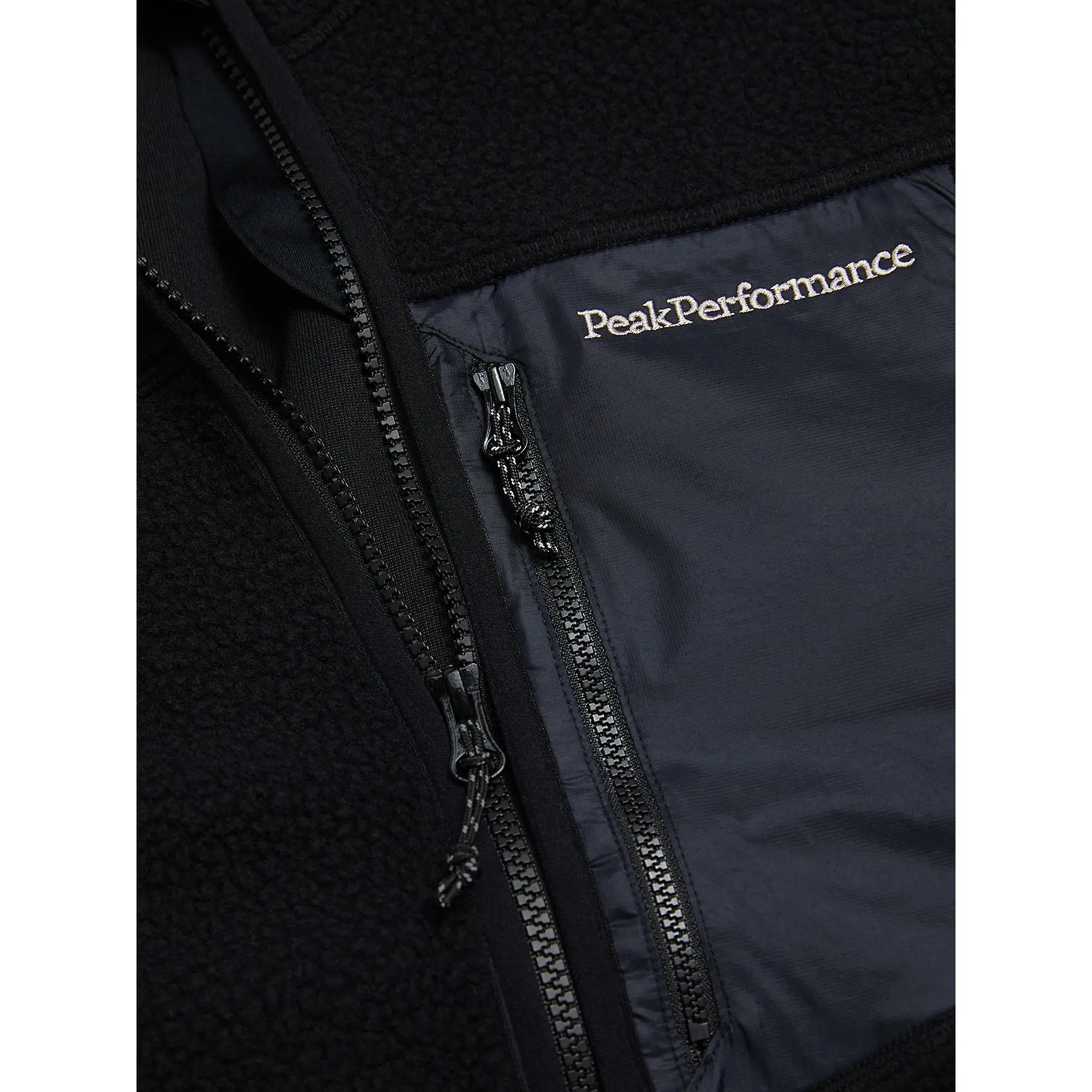 Product image 7 of 7 of Peak Performance Men's NatureRush Pile Zip Jacket - Black/Black