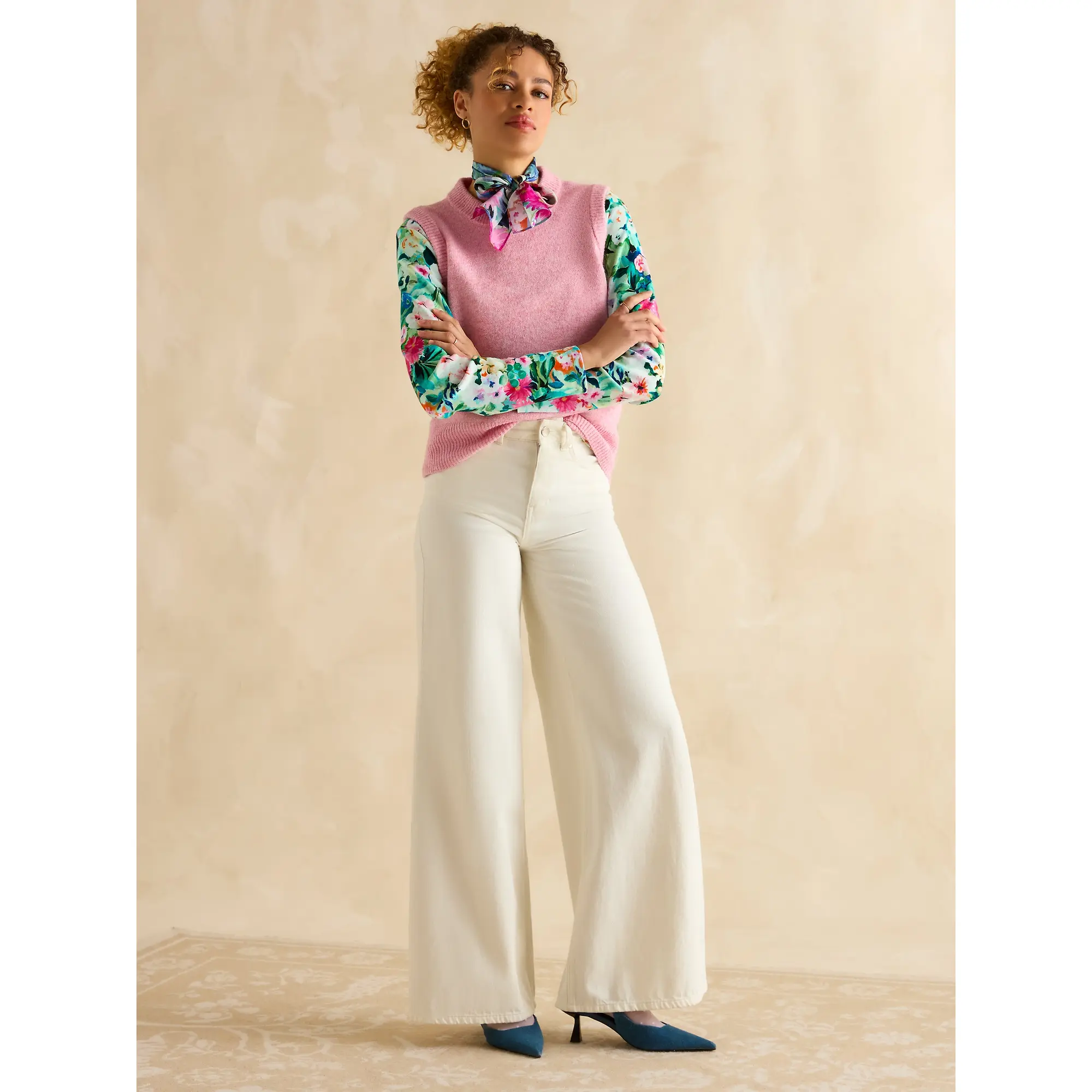 Product image 3 of 6 of Joules Women's Printed Harbour Long Sleeve Top - Multi Floral