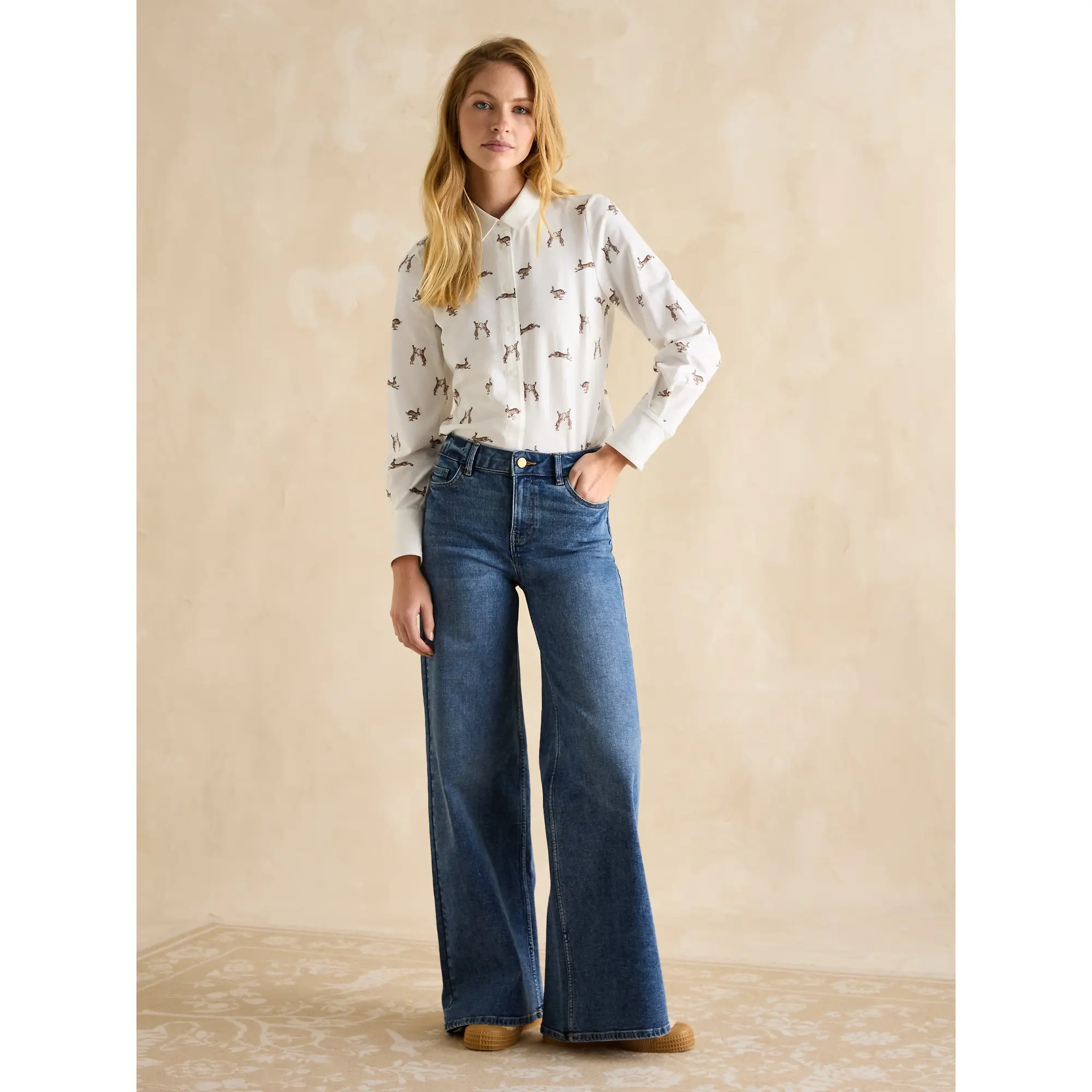 Product image 6 of 6 of Joules Women's Burlington Shirt - Hare Print