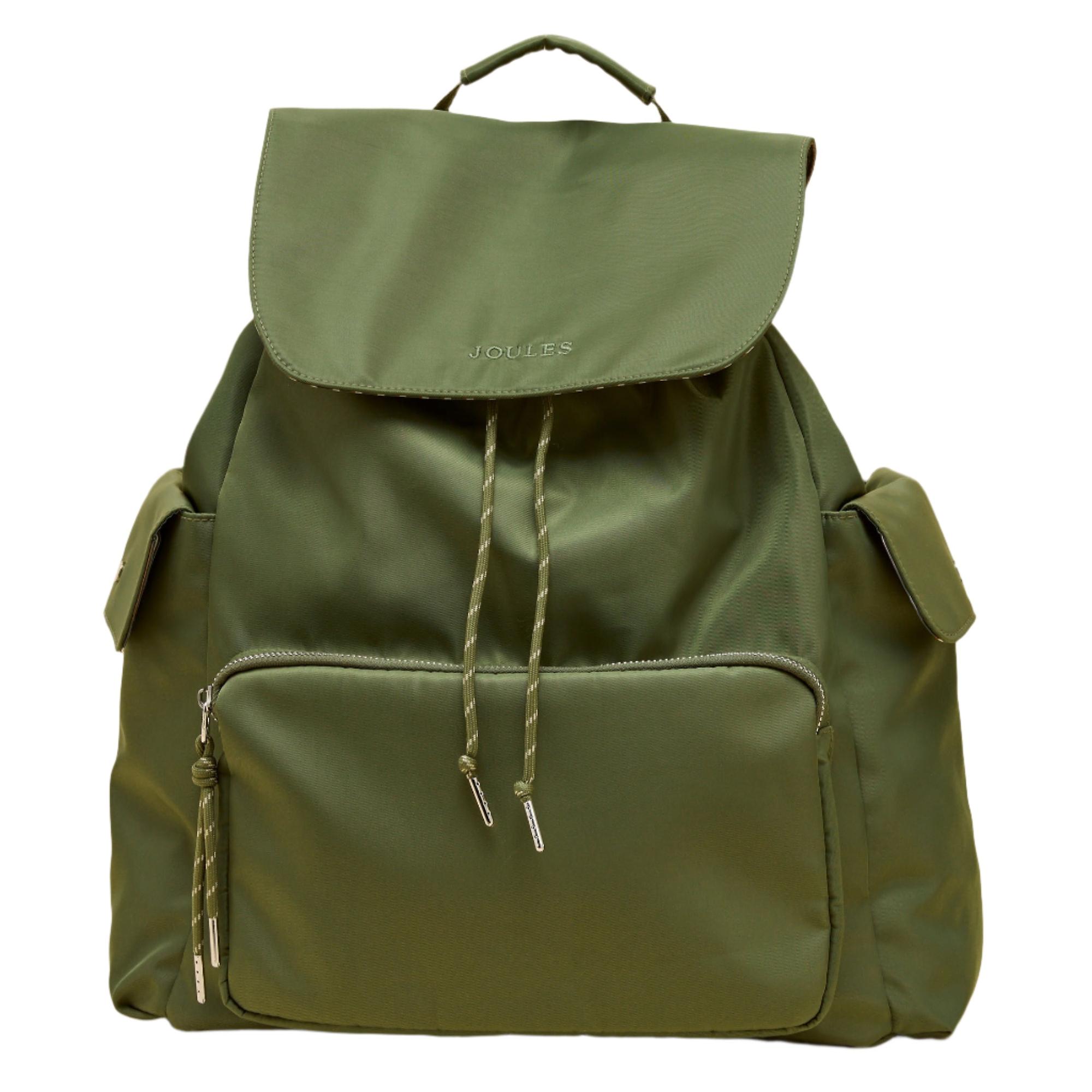 Joules Women's Cambeck Rucksack / Backpack - Khaki Green | British