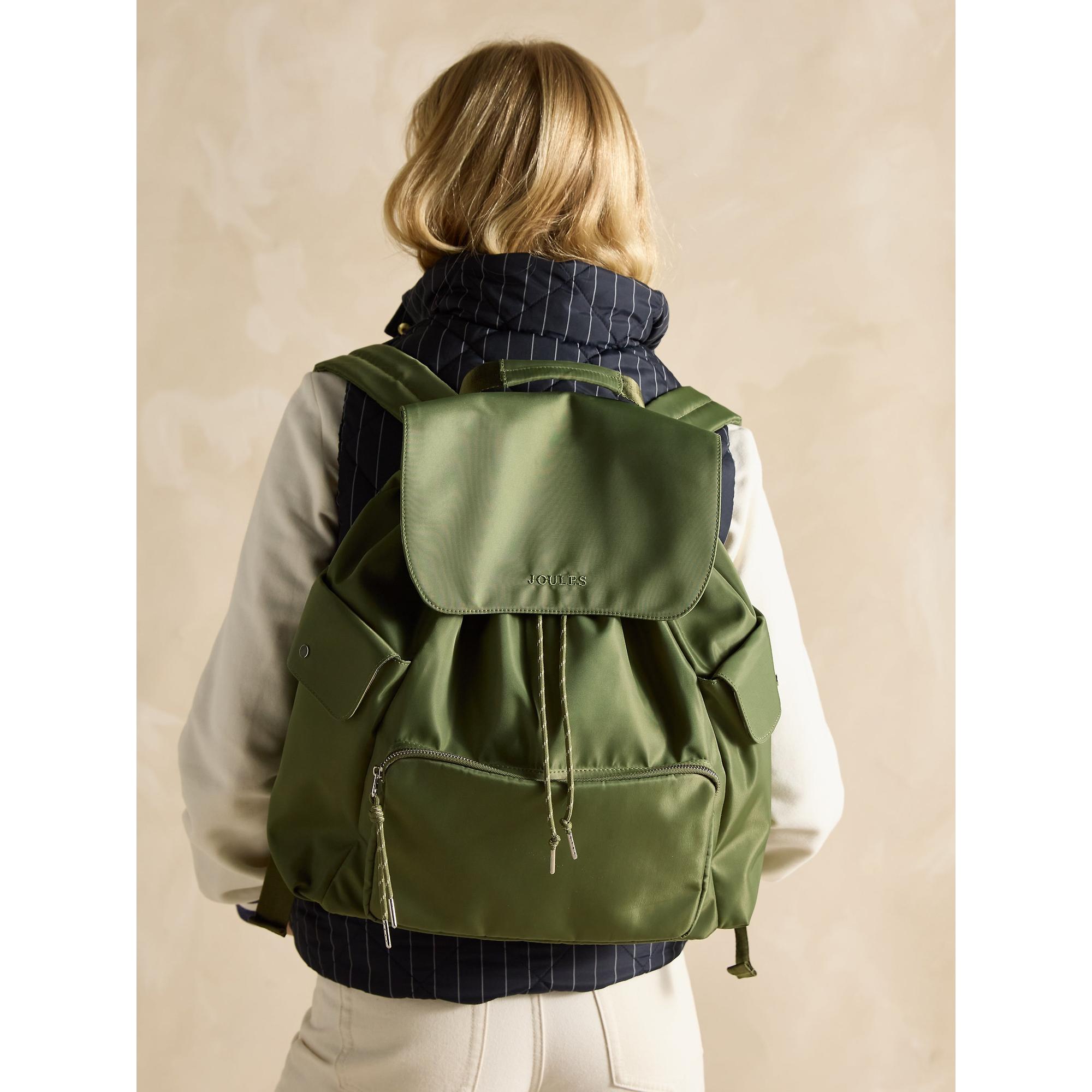 Joules Women's Cambeck Rucksack / Backpack - Khaki Green | British