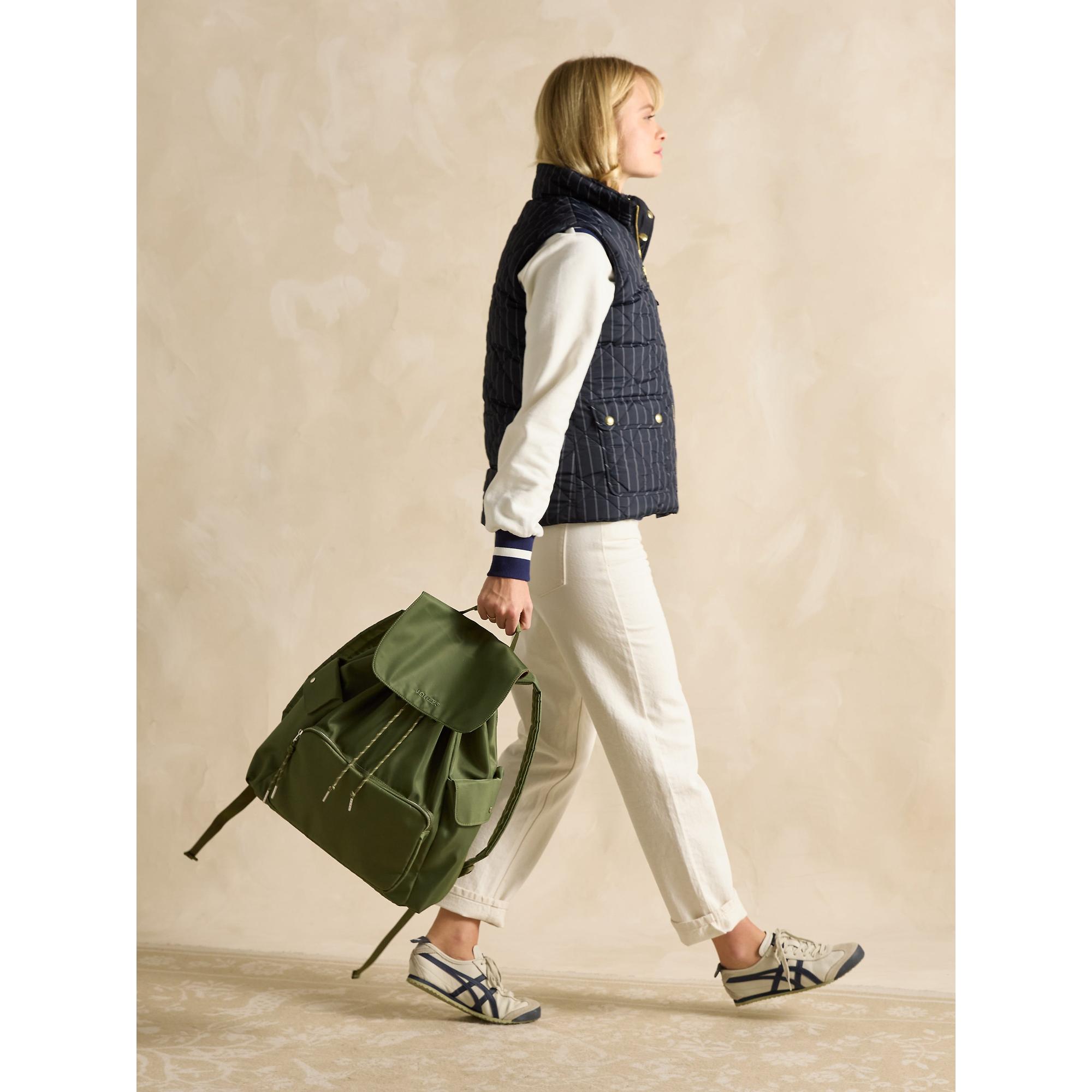 Joules Women's Cambeck Rucksack / Backpack - Khaki Green | British