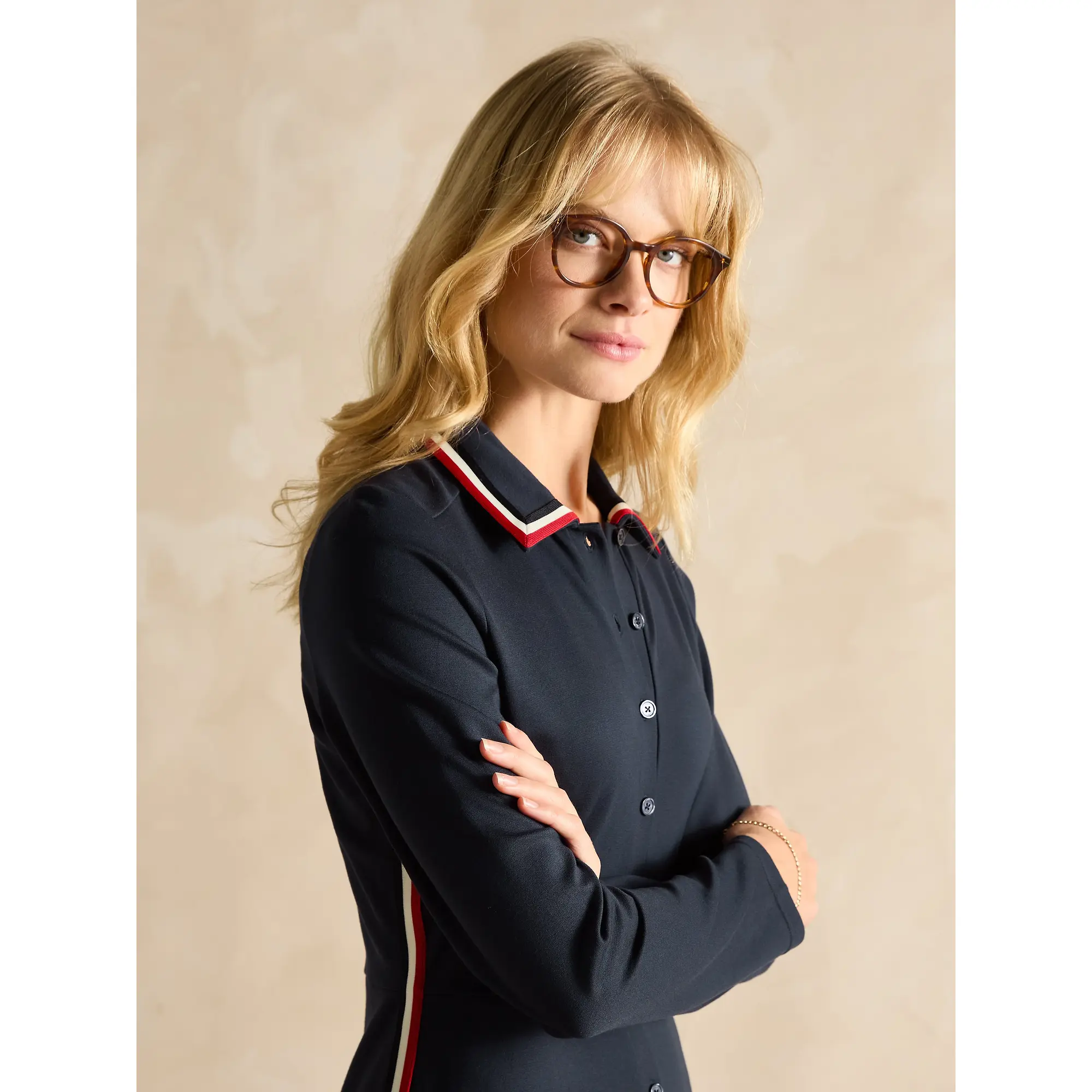 Product image 4 of 6 of Joules Women's Pia Ponte Jersey Dress - Marine Navy