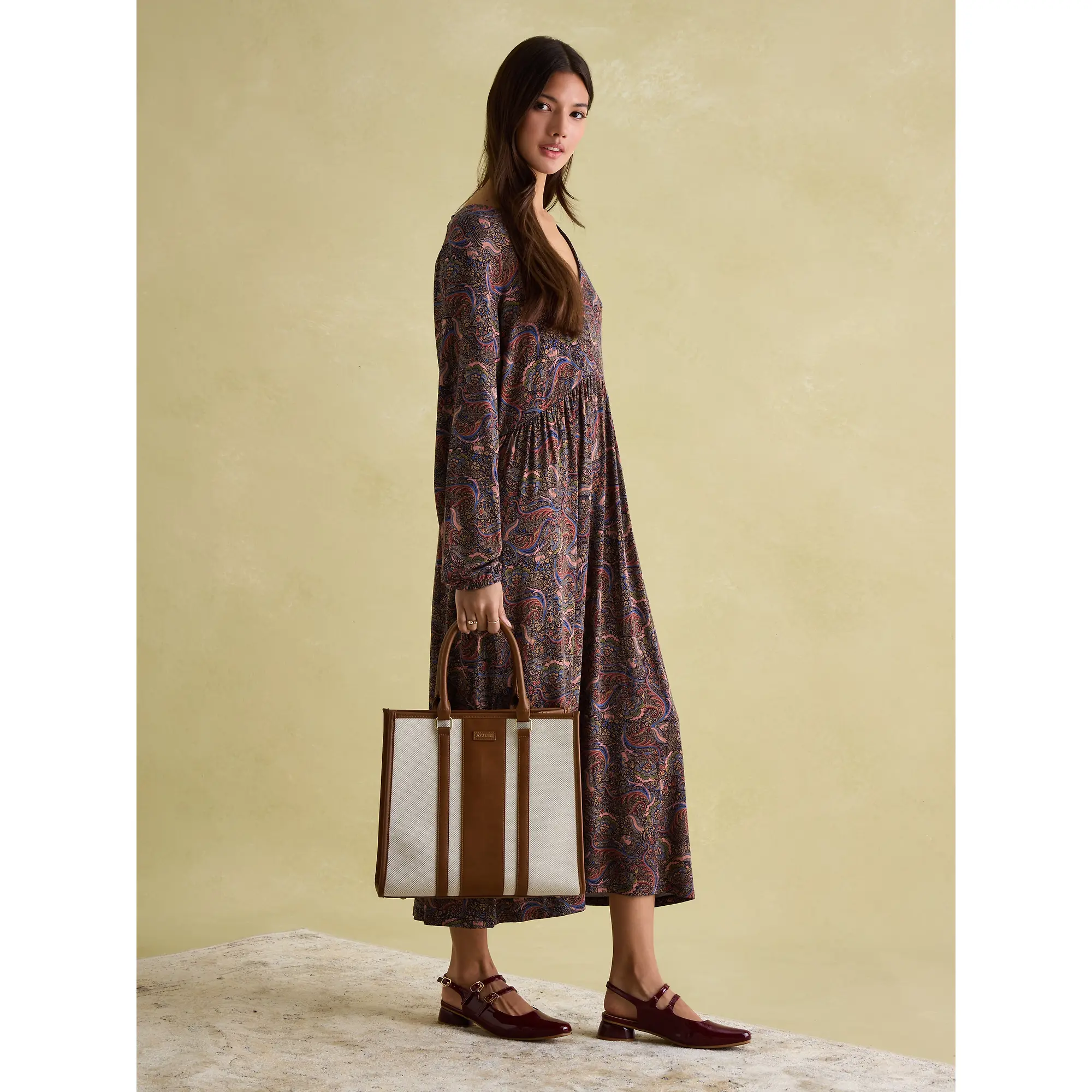 Product image 7 of 7 of Joules Women's Rushbury Tote Bag - Tan/Ecru