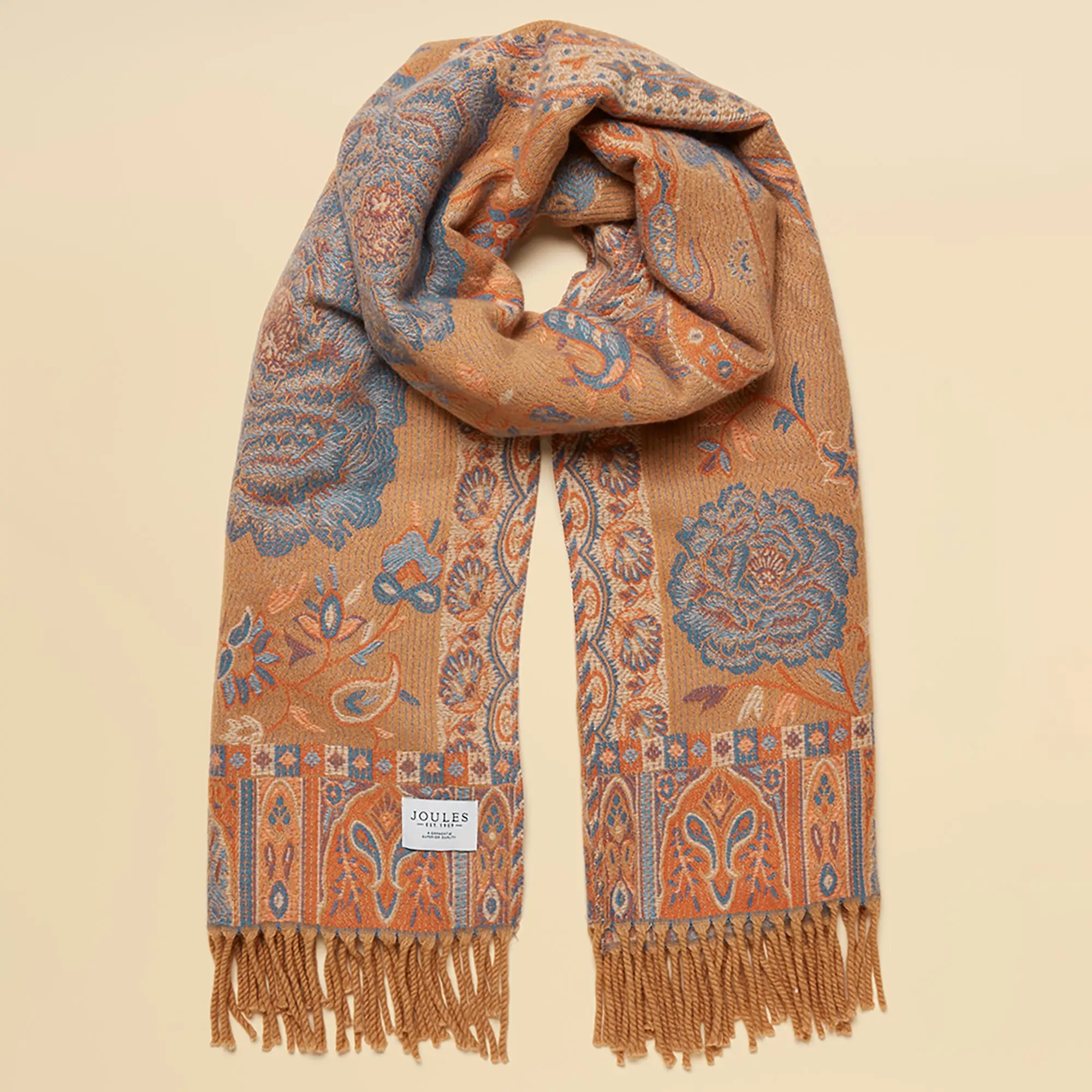 Product image 1 of 8 of Joules Women's Erin Jacquard Scarf - Neutral