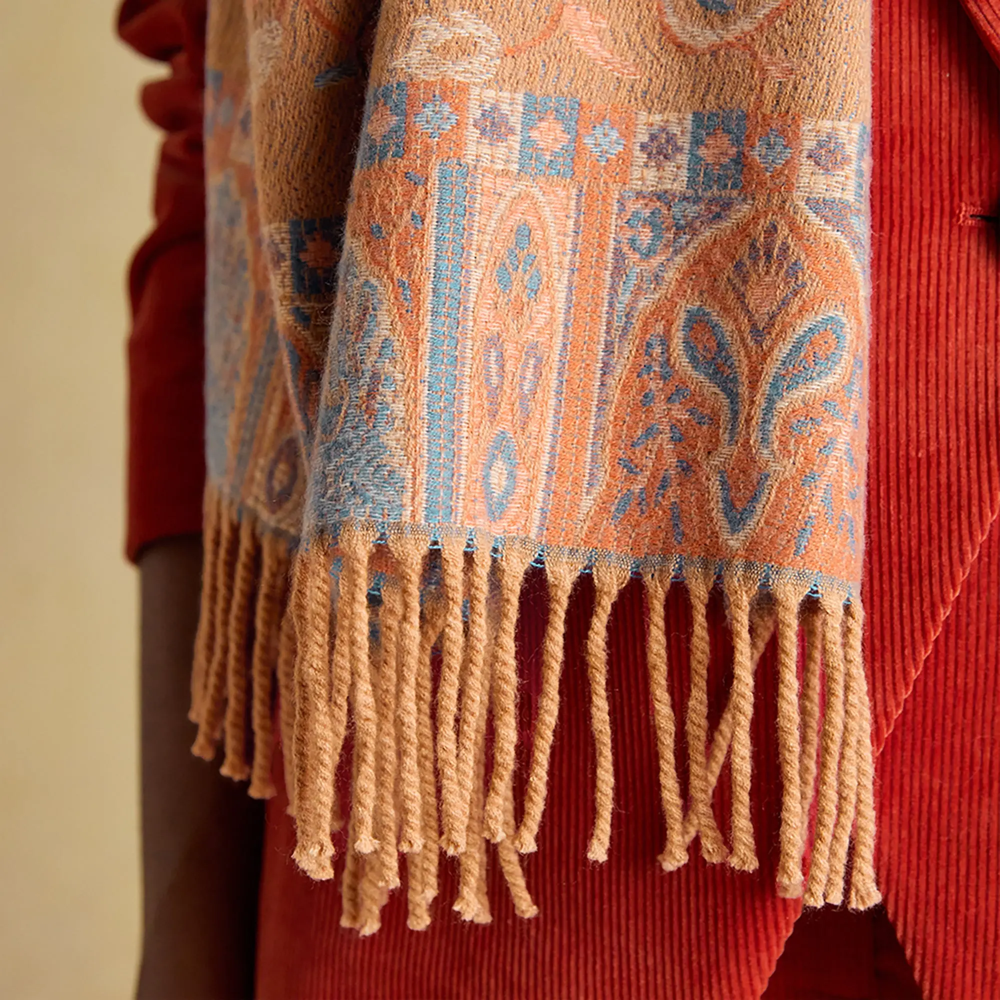 Product image 4 of 8 of Joules Women's Erin Jacquard Scarf - Neutral