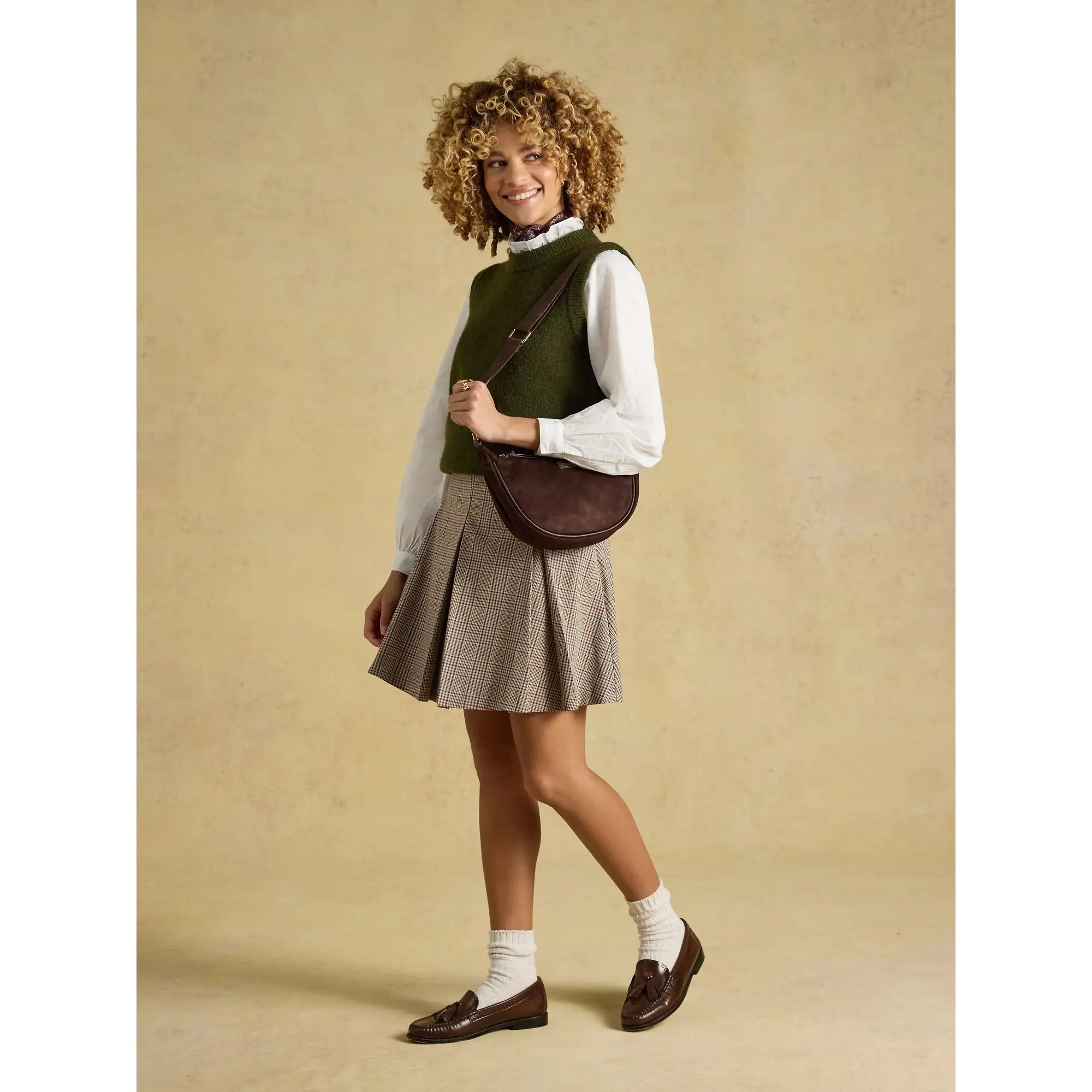 Product image 4 of 8 of Joules Women's Holly Knitted Vest - Khaki Green