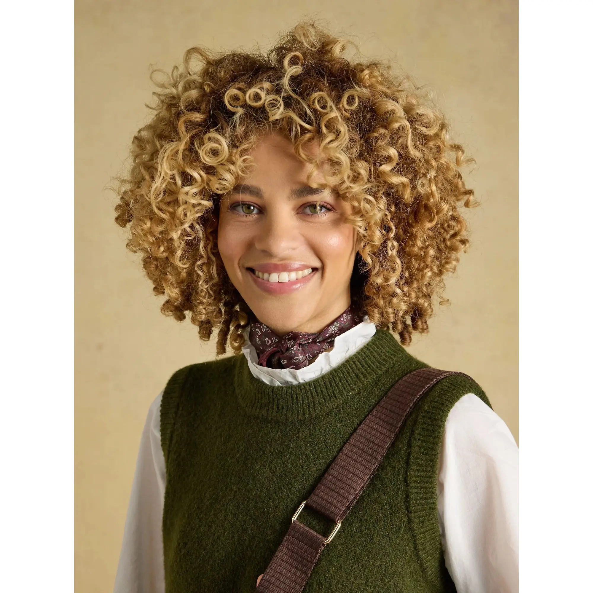 Product image 5 of 8 of Joules Women's Holly Knitted Vest - Khaki Green