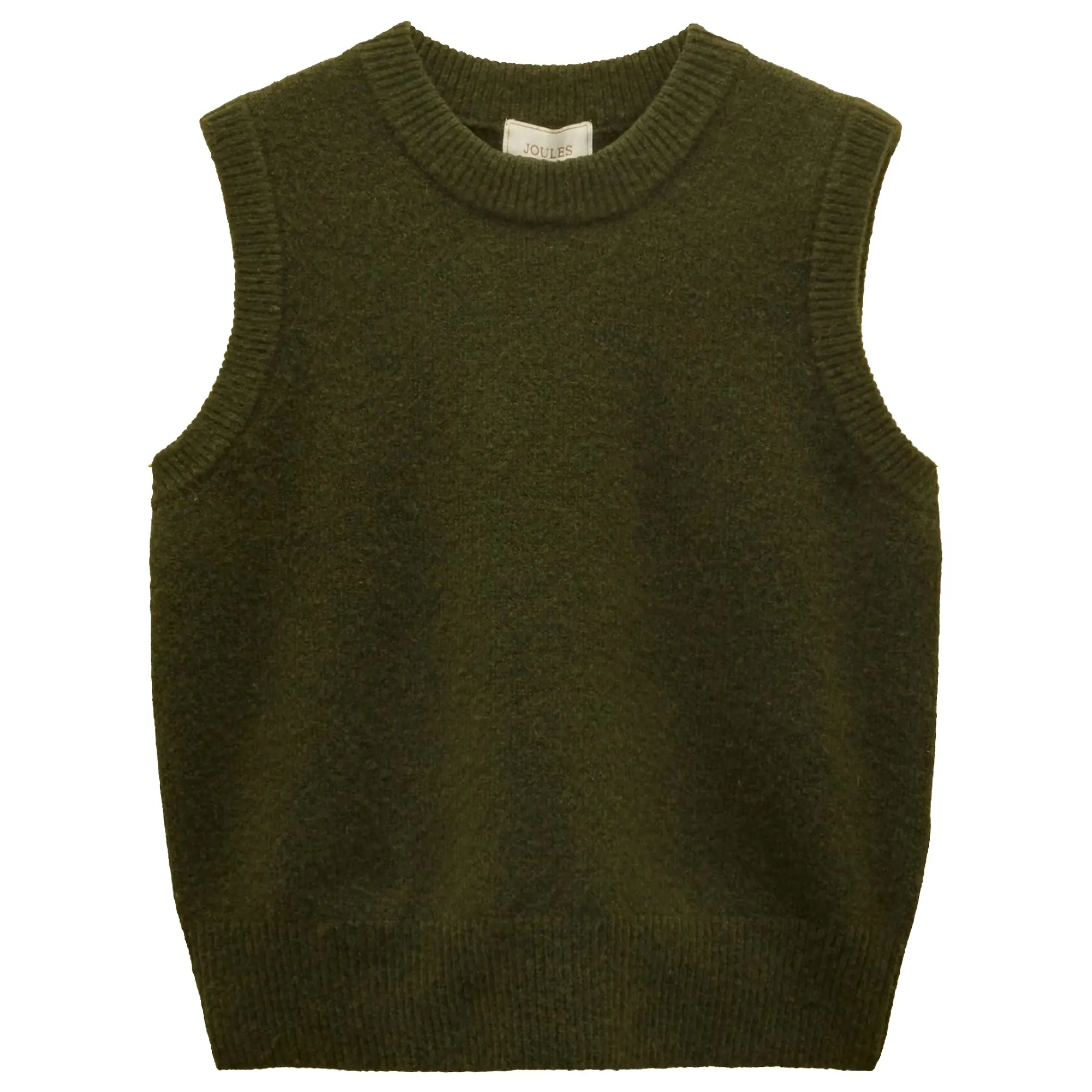 Product image 1 of 8 of Joules Women's Holly Knitted Vest - Khaki Green