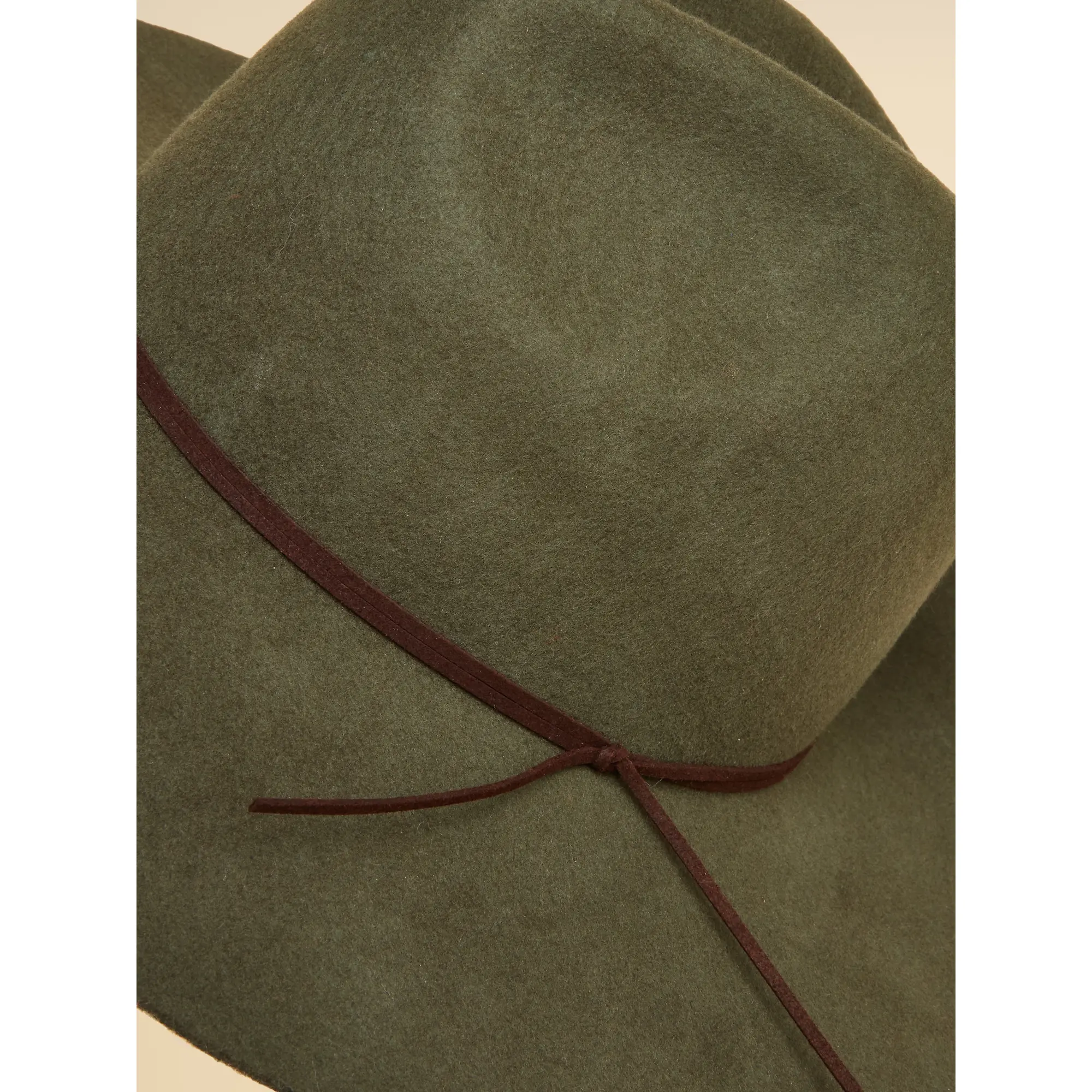 Product image 6 of 7 of Joules Women's Grove Wool Fedora Hat - Khaki Green