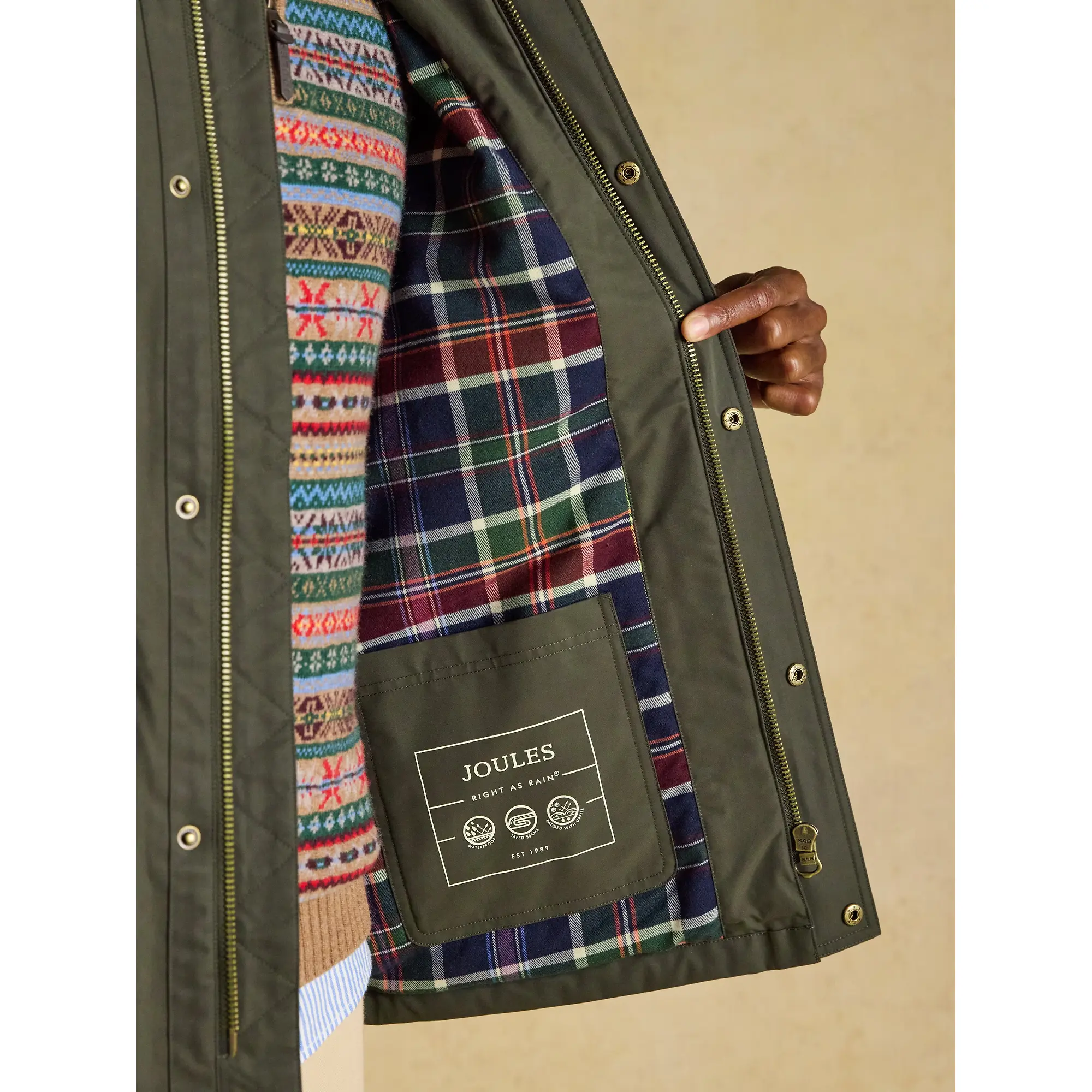 Product image 7 of 12 of Joules Men's Fraser Field Coat - Green