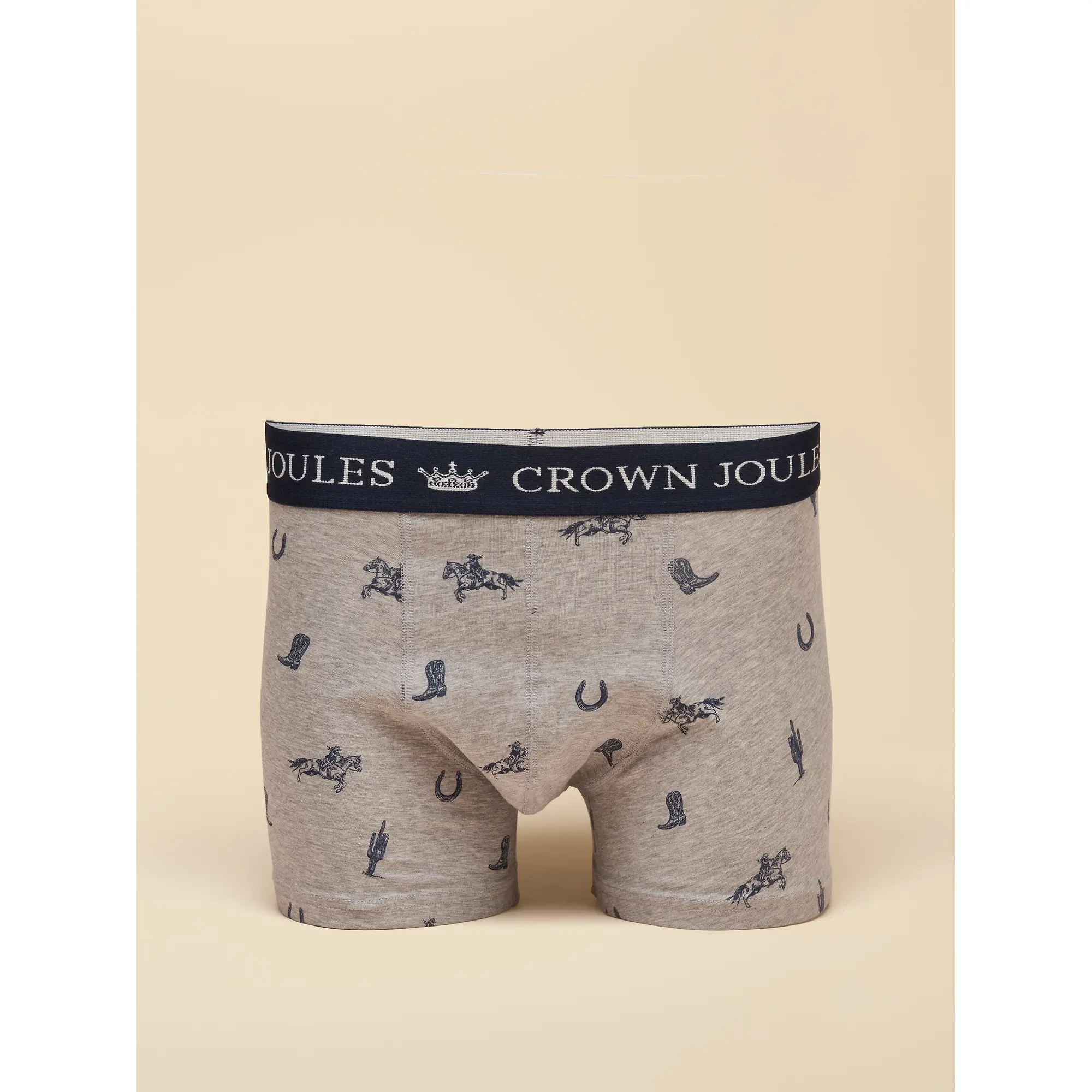 Product image 2 of 5 of Joules Men's Not My First Rodeo Cotton Jersey Boxer Shorts 2 Pack - Navy/Grey