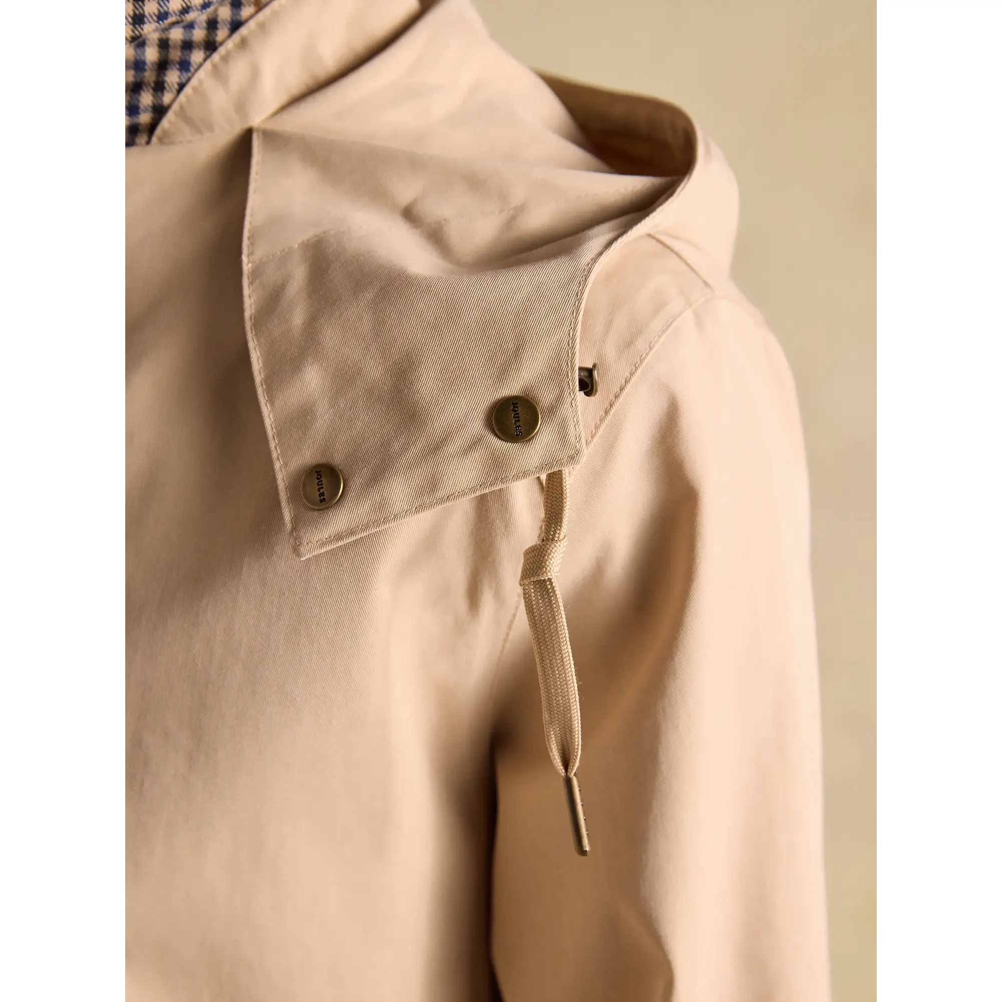 Product image 11 of 12 of Joules Women's Rainmore Waterproof Button Through Raincoat - Tan Brown