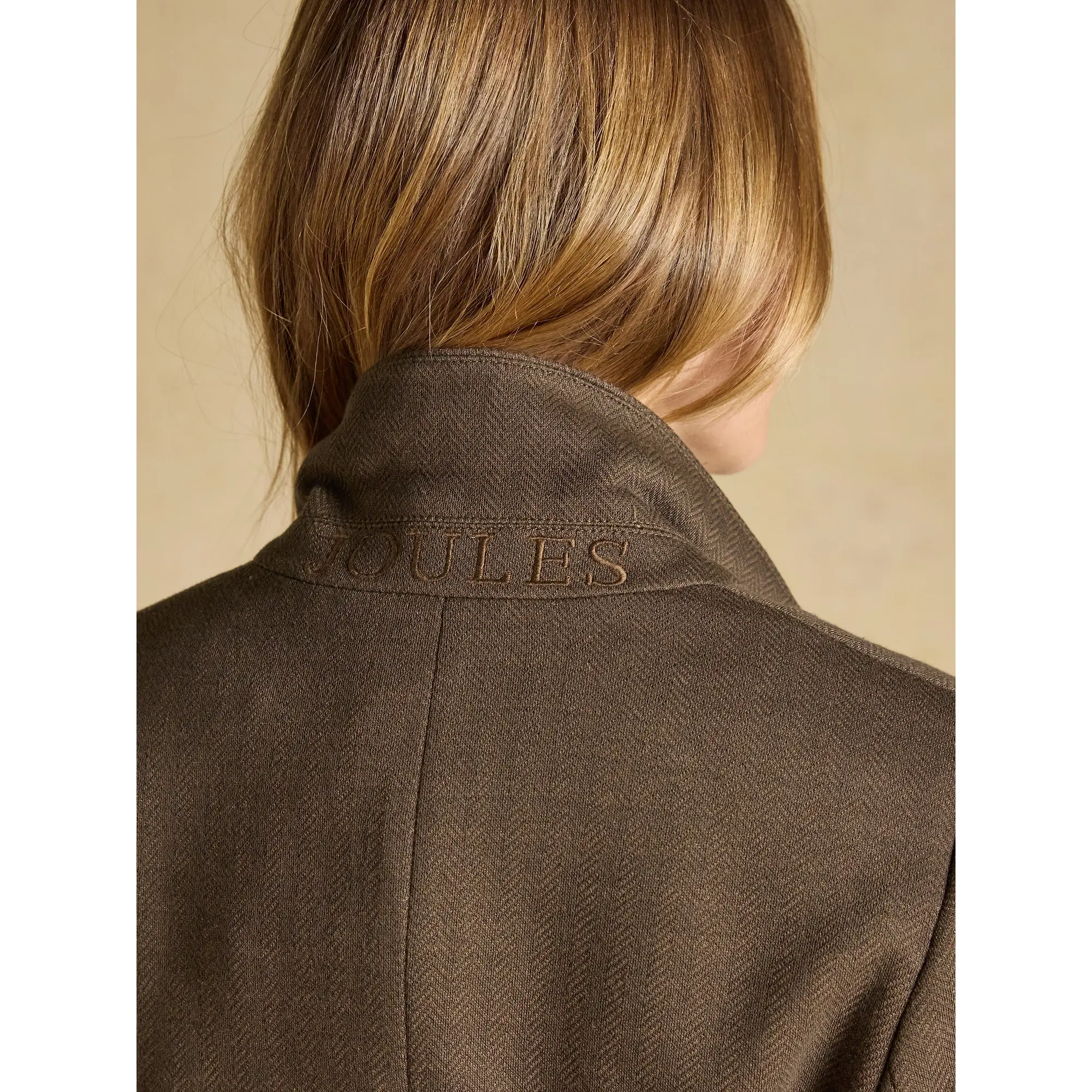 Product image 10 of 10 of Joules Women's Albury Badged Jersey Blazer - Chocolate Brown