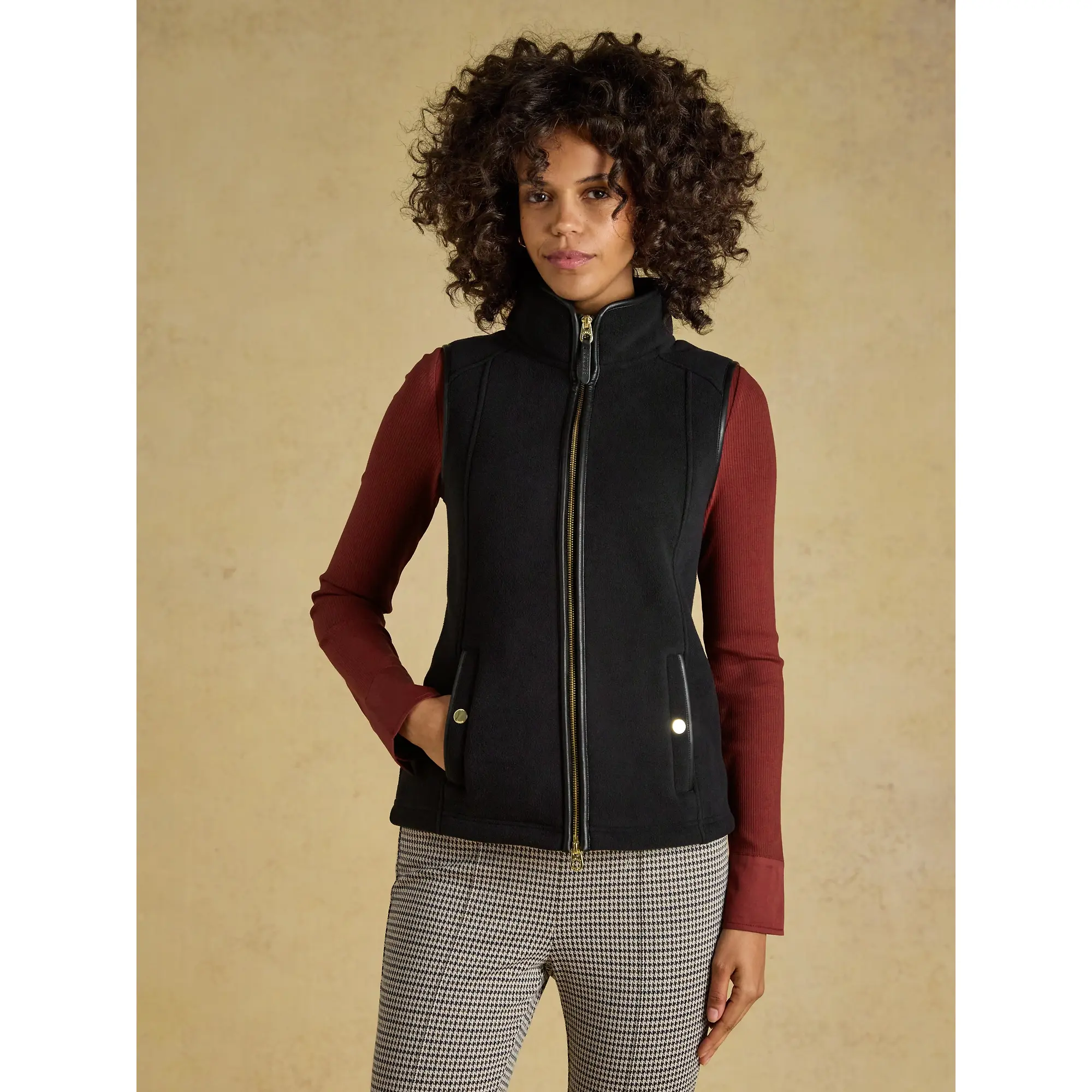 Product image 2 of 8 of Joules Women's Heritage Regular Polar Fleece Gilet - Black