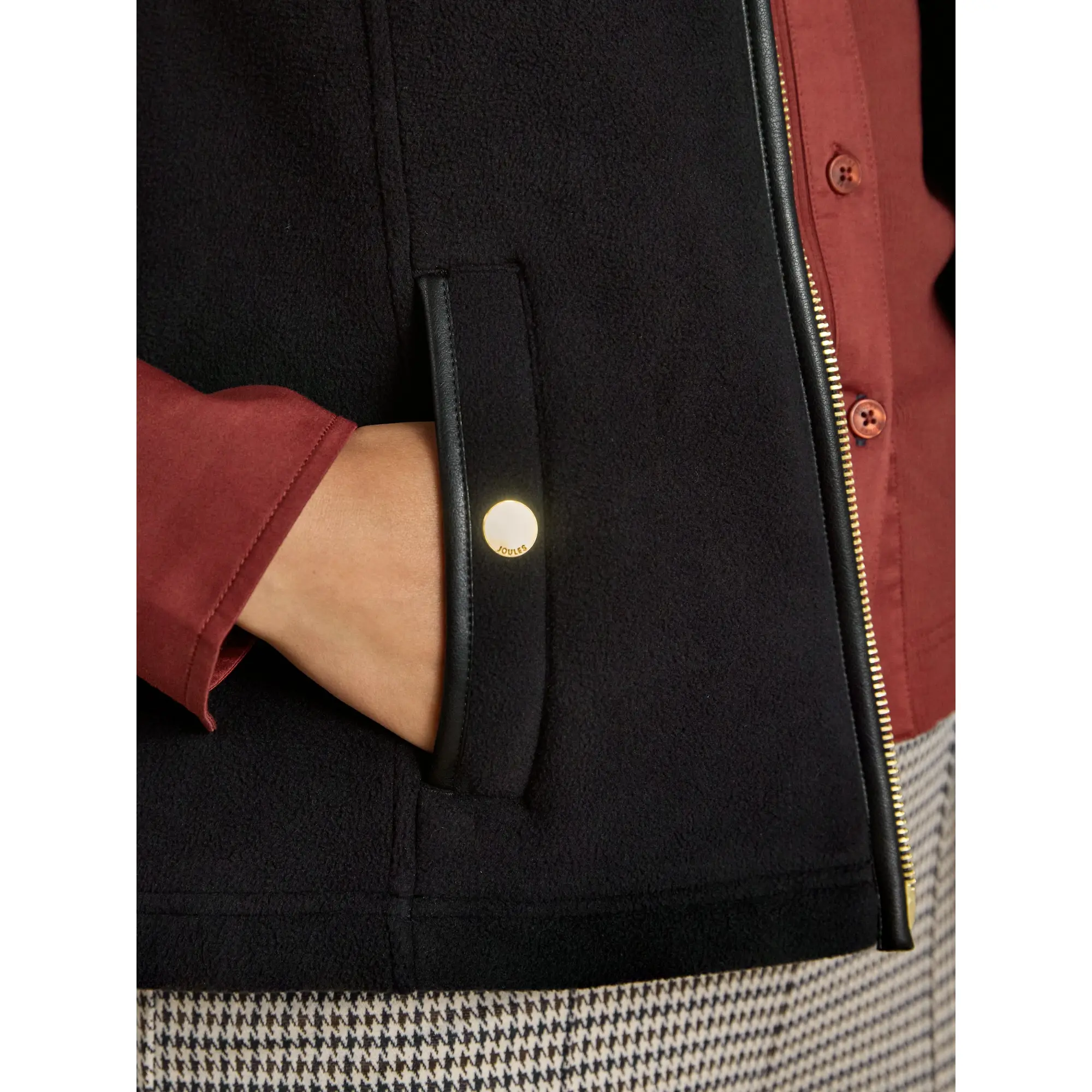 Product image 6 of 8 of Joules Women's Heritage Regular Polar Fleece Gilet - Black