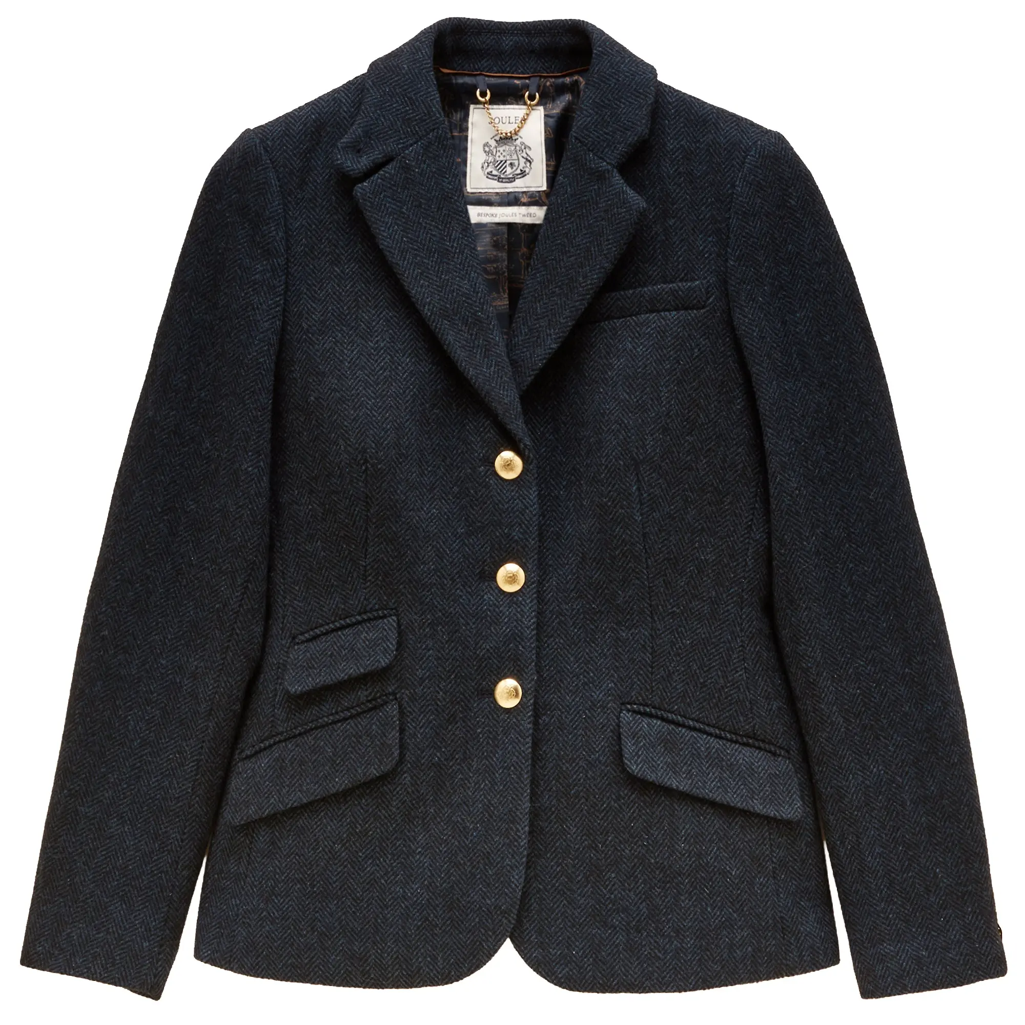 Product image 1 of 9 of Joules Women's Canterly Tweed Blazer - Navy Herringbone
