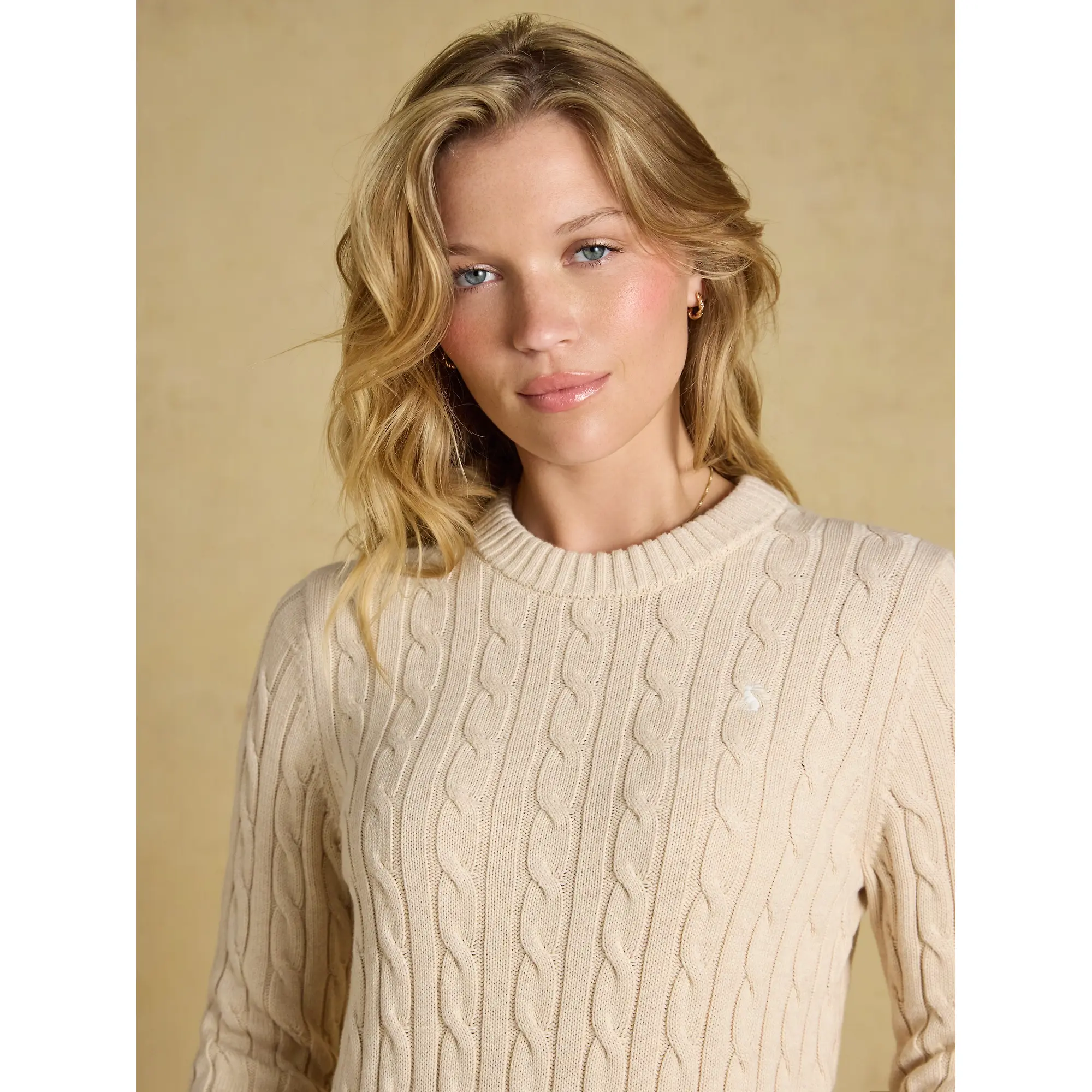 Product image 4 of 6 of Joules Women's Classic Cable Knit Jumper - Oatmeal