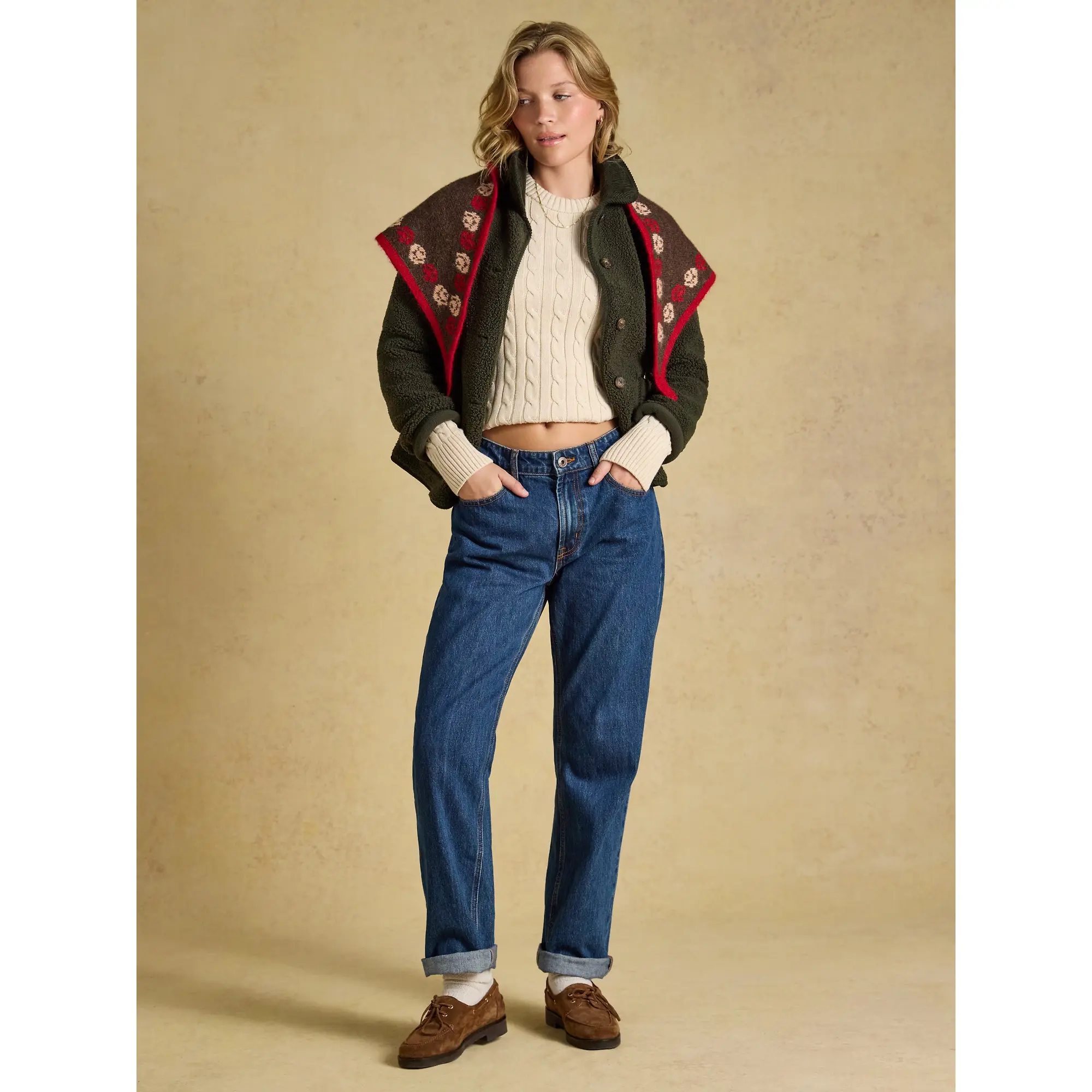 Product image 5 of 6 of Joules Women's Classic Cable Knit Jumper - Oatmeal