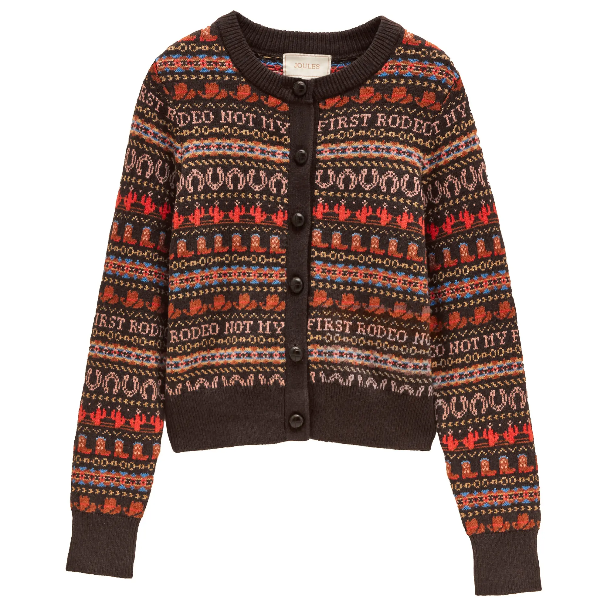Product image 1 of 8 of Joules Women's Rodeo Cardigan - Chocolate Brown