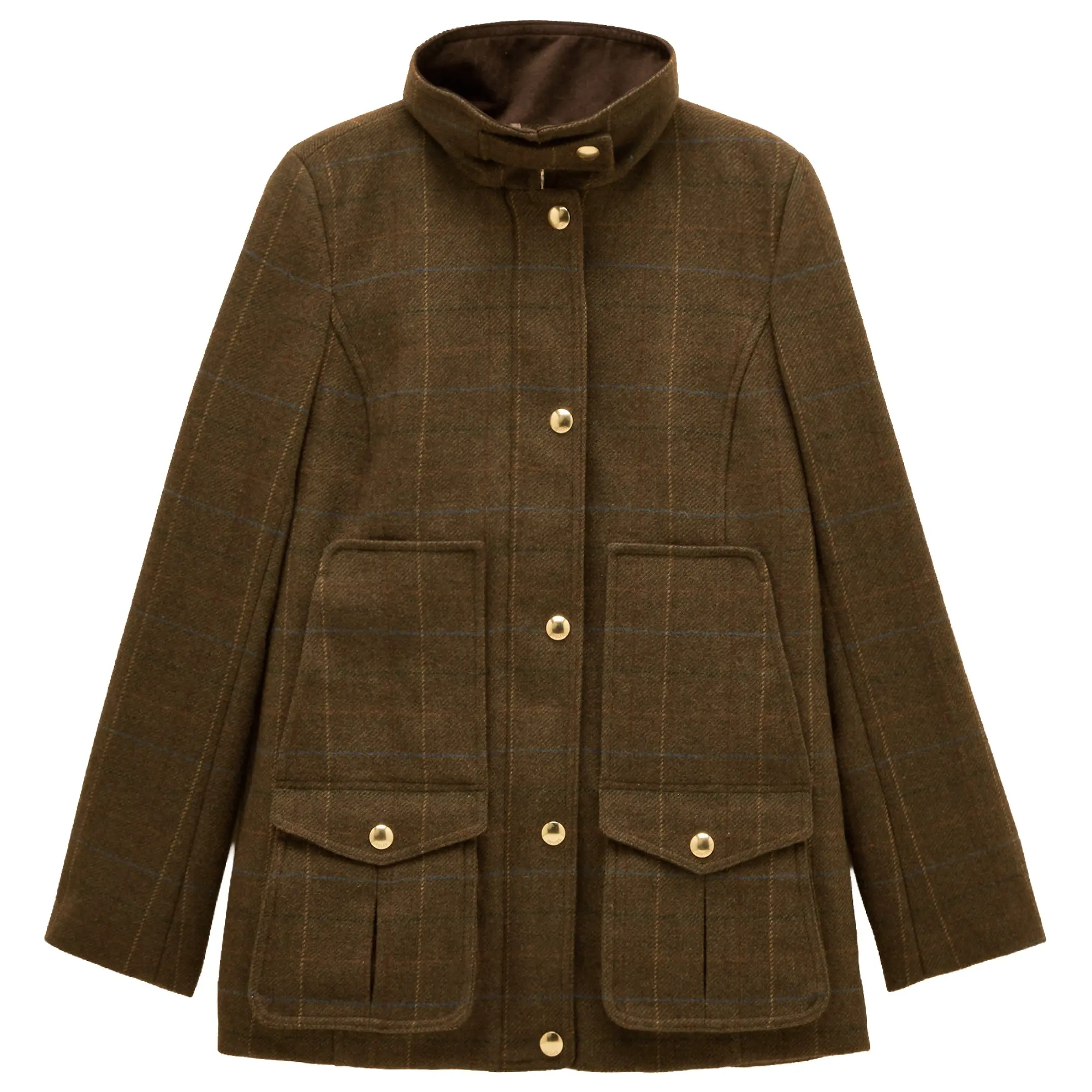 Product image 1 of 9 of Joules Women's Classic Fieldcoat with Wool - Green Tweed