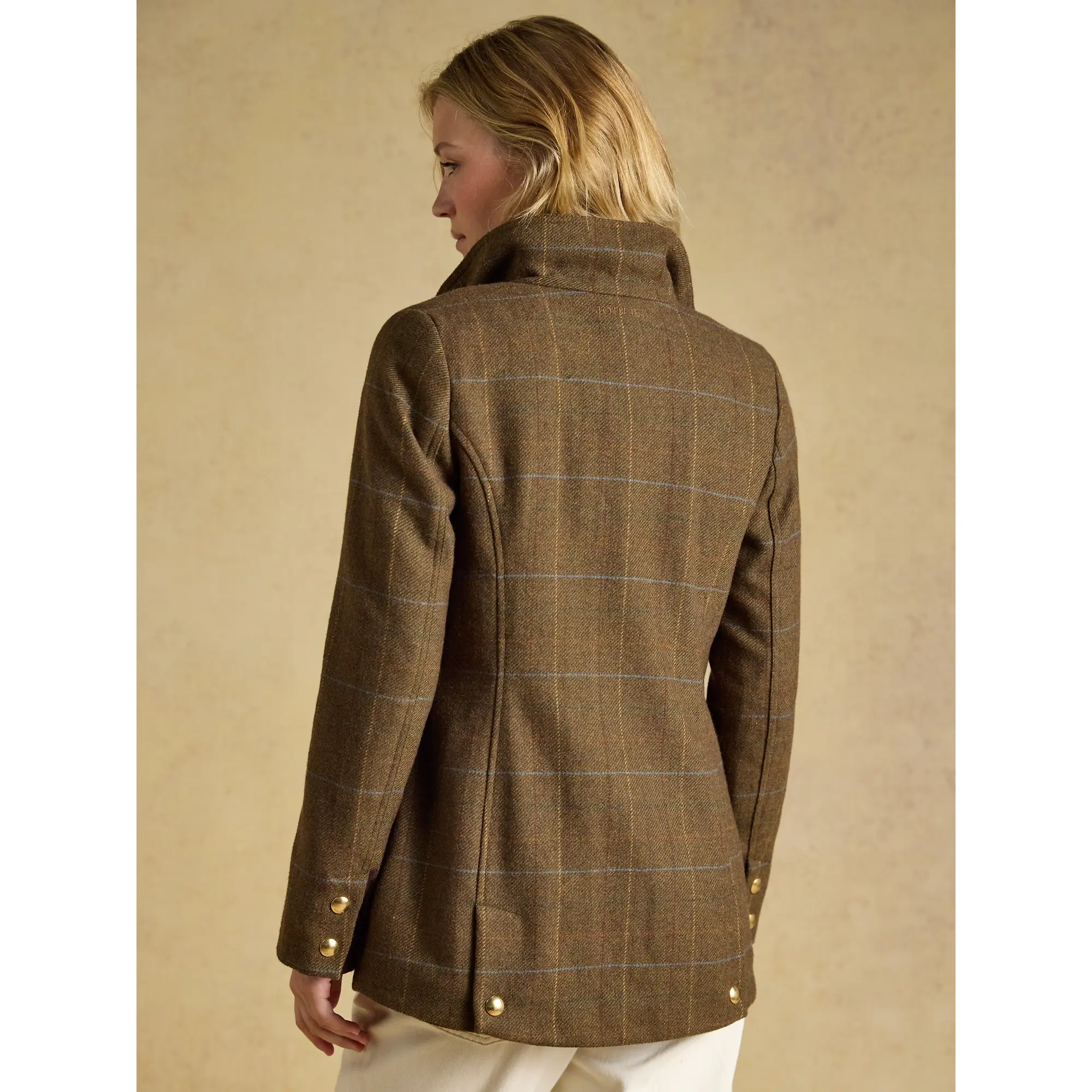 Product image 3 of 9 of Joules Women's Classic Fieldcoat with Wool - Green Tweed