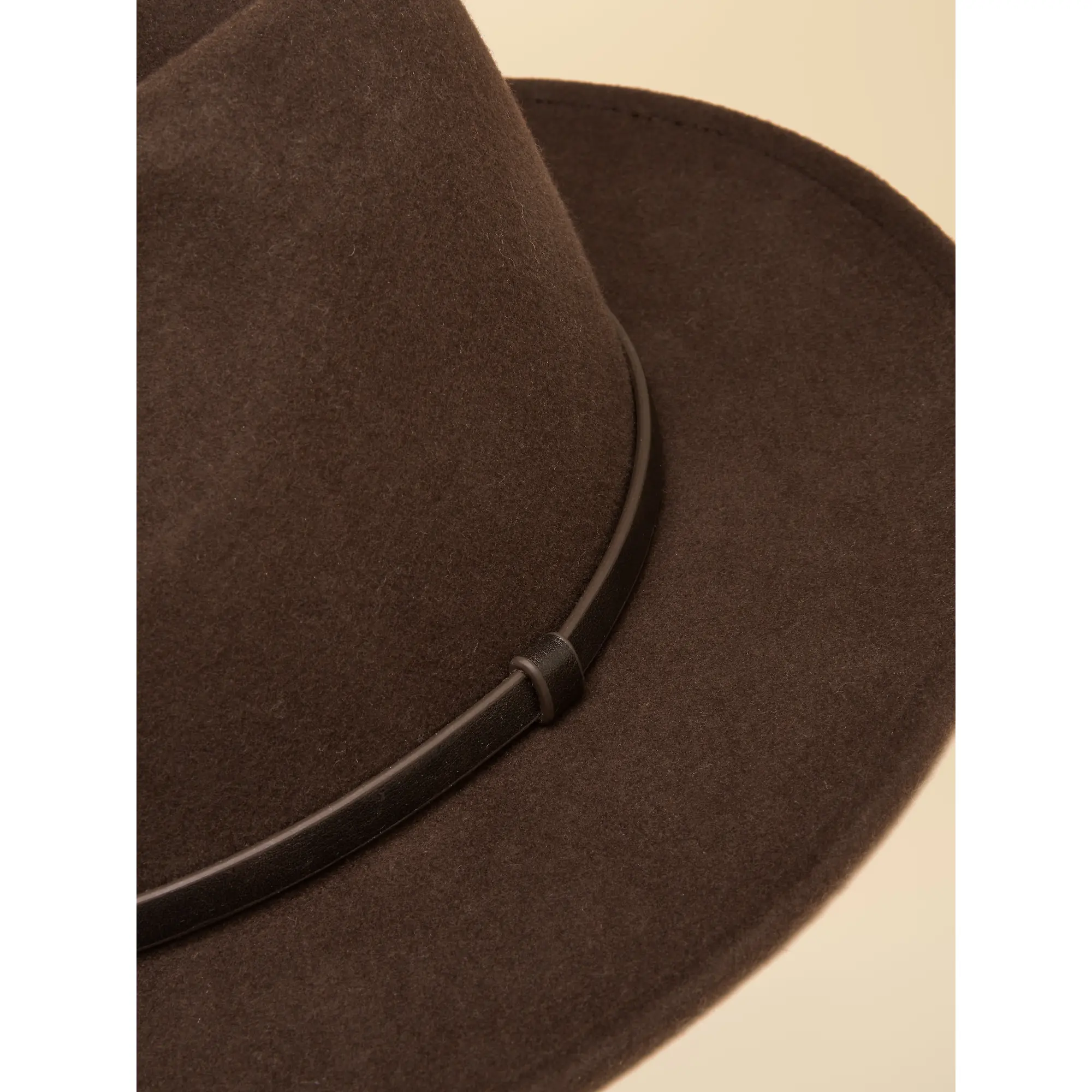 Product image 7 of 8 of Joules Women's Wool Fedora Hat - Chocolate Brown