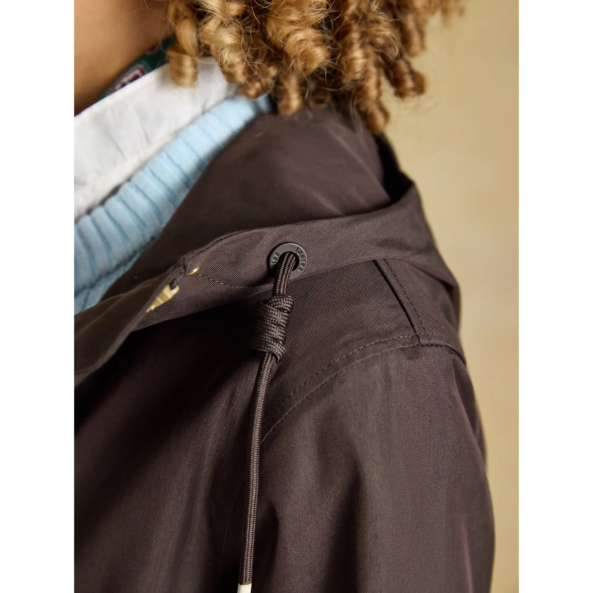 Product image 9 of 12 of Joules Women's Portwell Waterproof Raincoat With Hood - Chocolate Brown