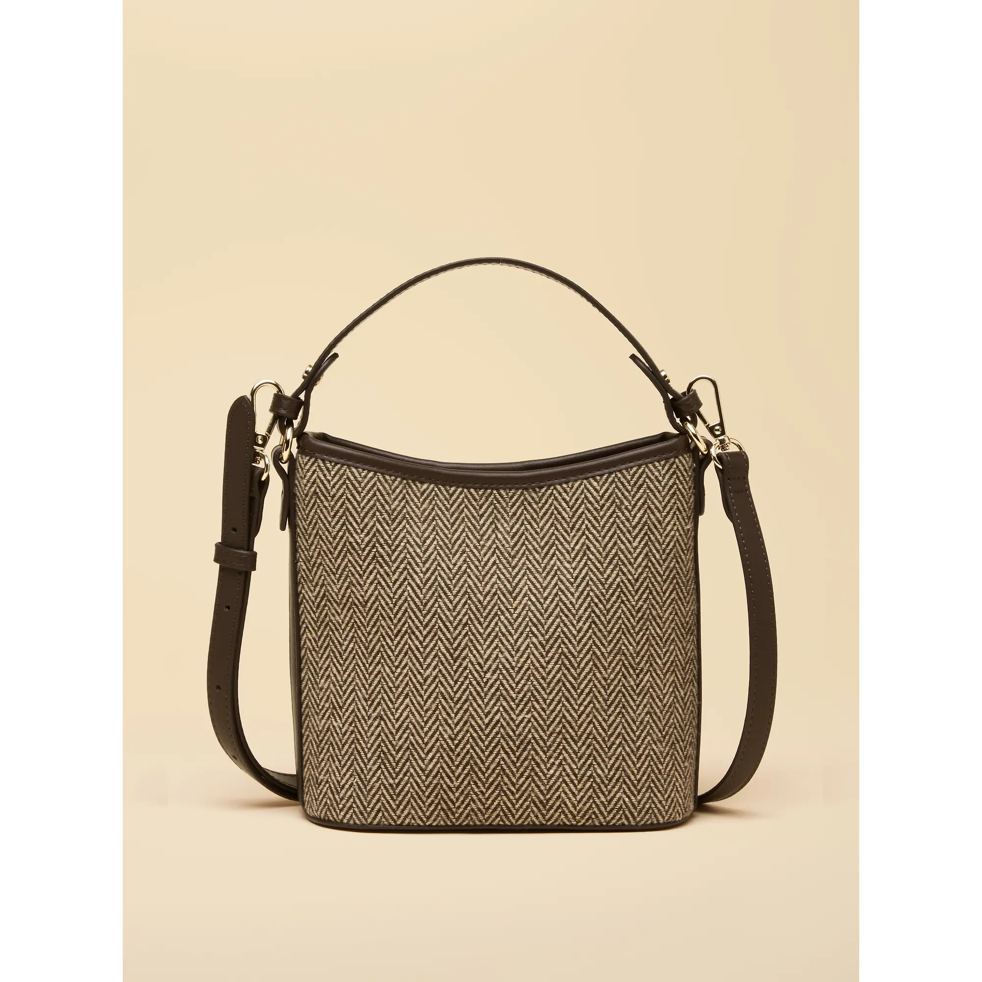 Product image 6 of 9 of Joules Women's Bucket Bag - Neutral Herringbone