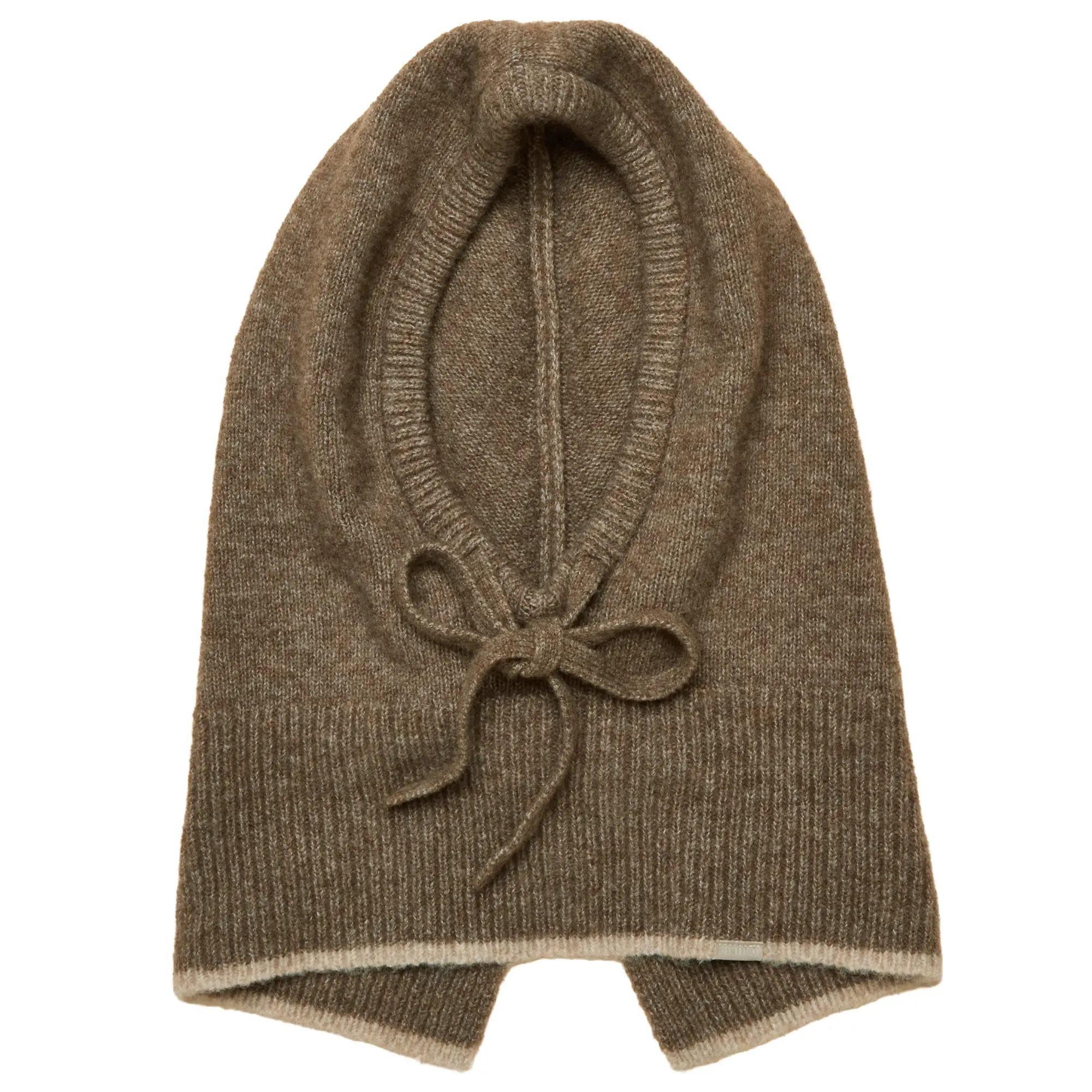Product image 1 of 6 of Joules Women's Knitted Drawstring Hood - Mocha Brown