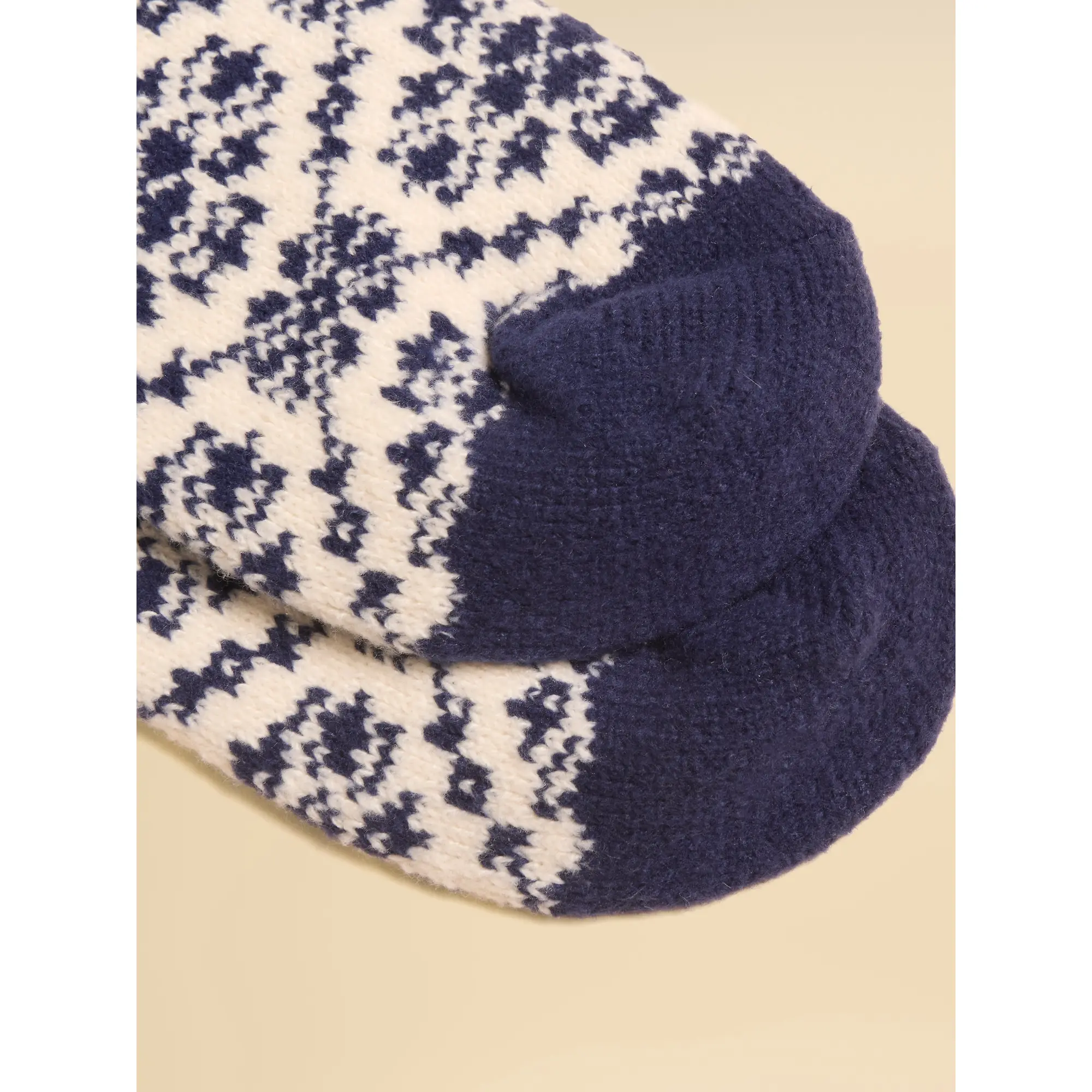 Product image 3 of 3 of Joules Women's Cosy Geo Socks - UK 4-8 - Navy Geo